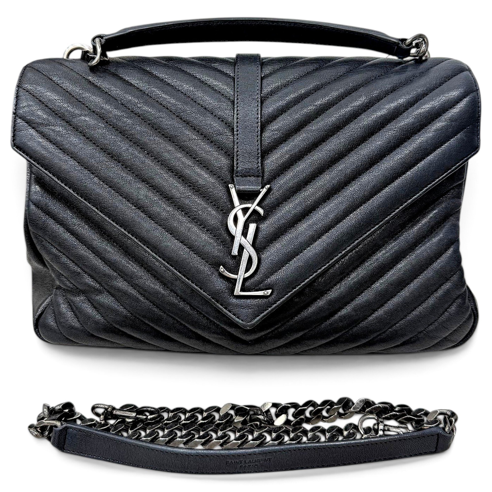 Collége monogramme leather handbag