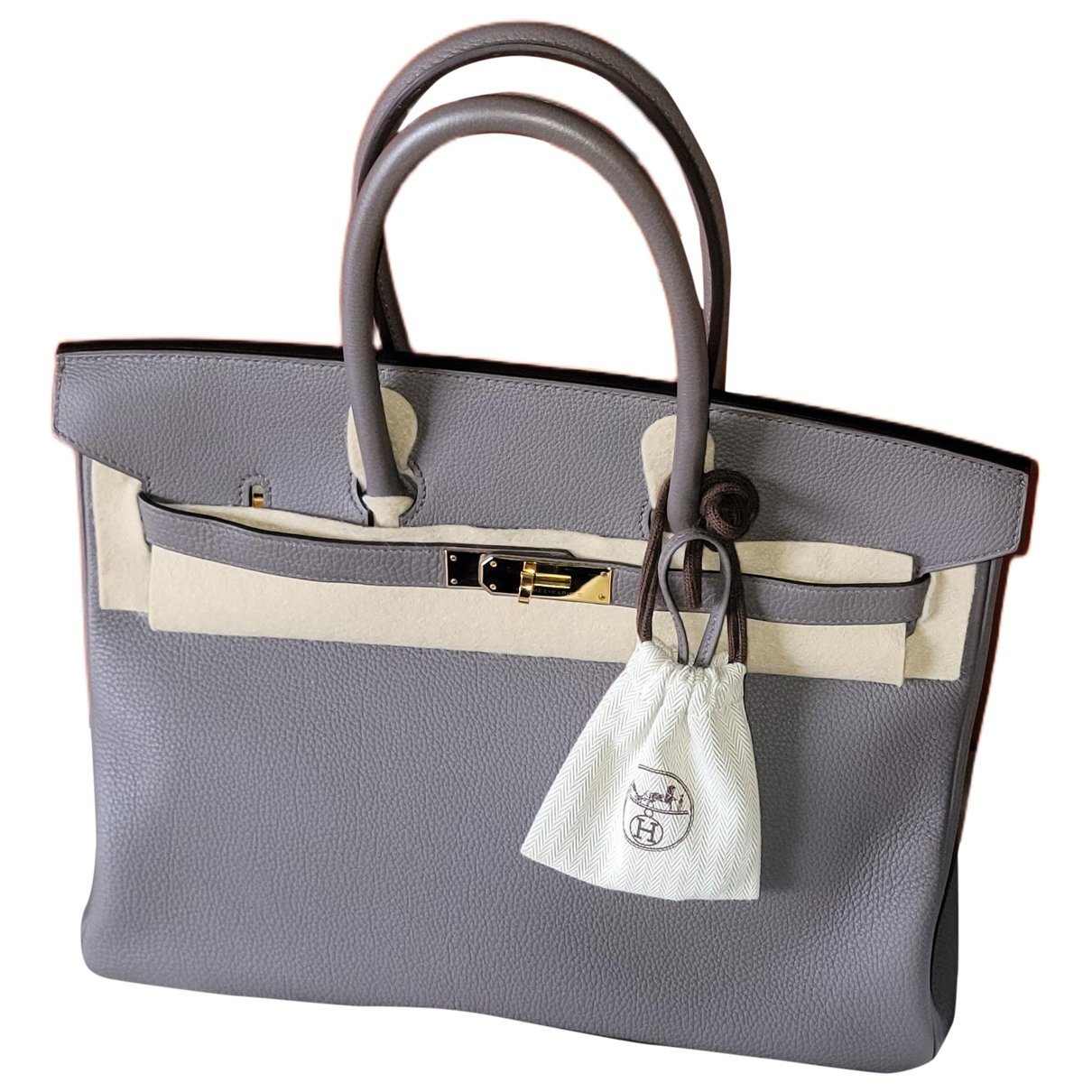 Birkin 35 leather handbag