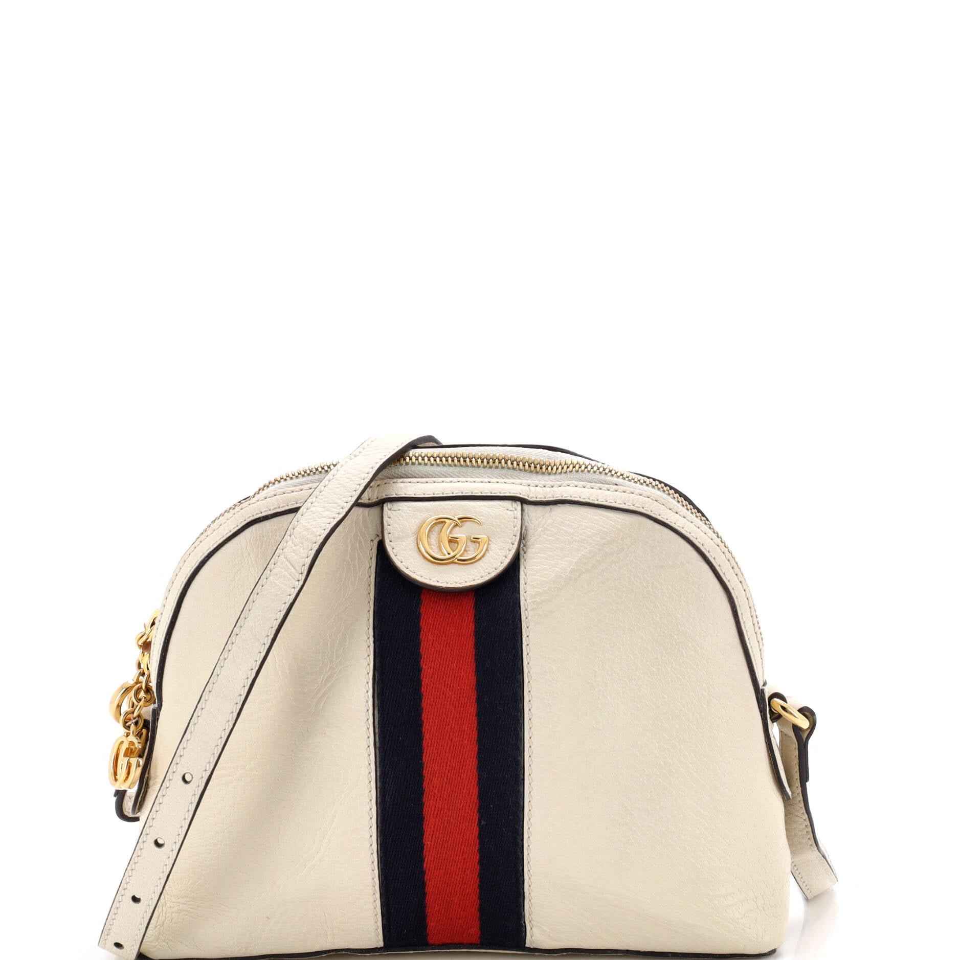 Ophidia Dome Shoulder Bag Leather Small