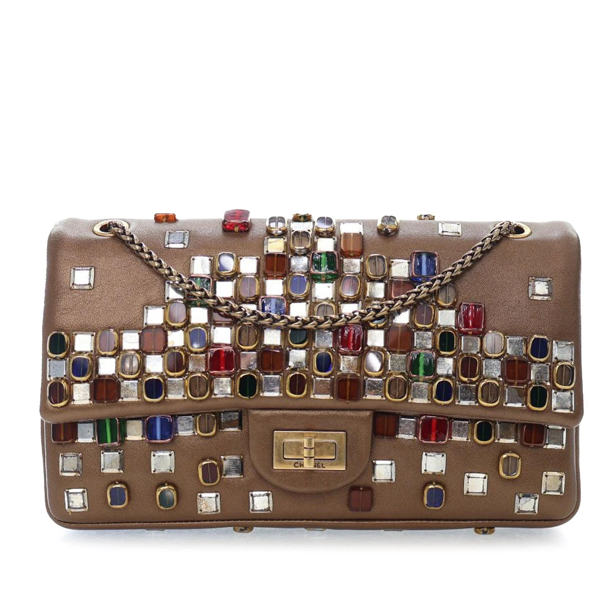 Wallet On Chain Boy Half Flap leather handbag