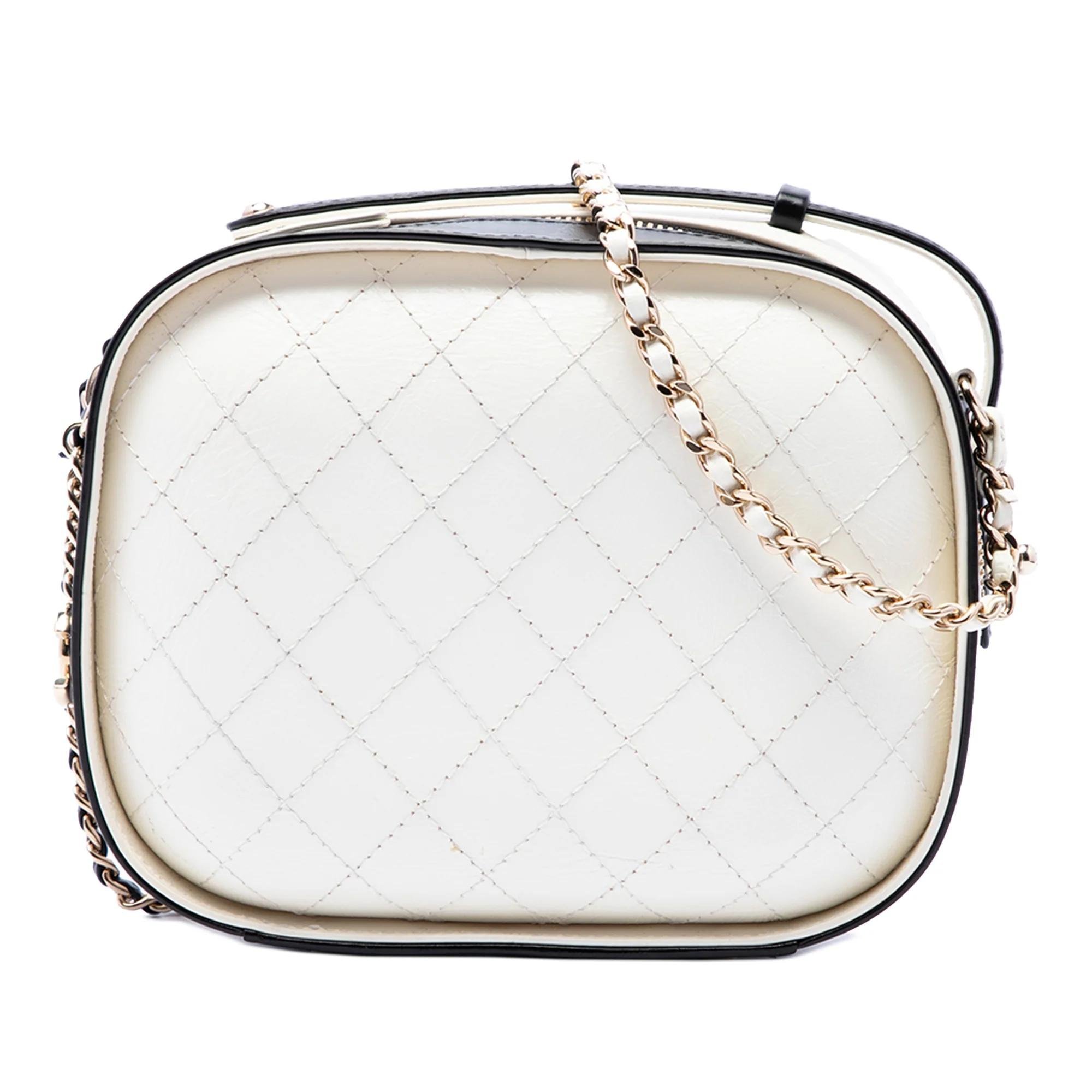 Vanity leather handbag