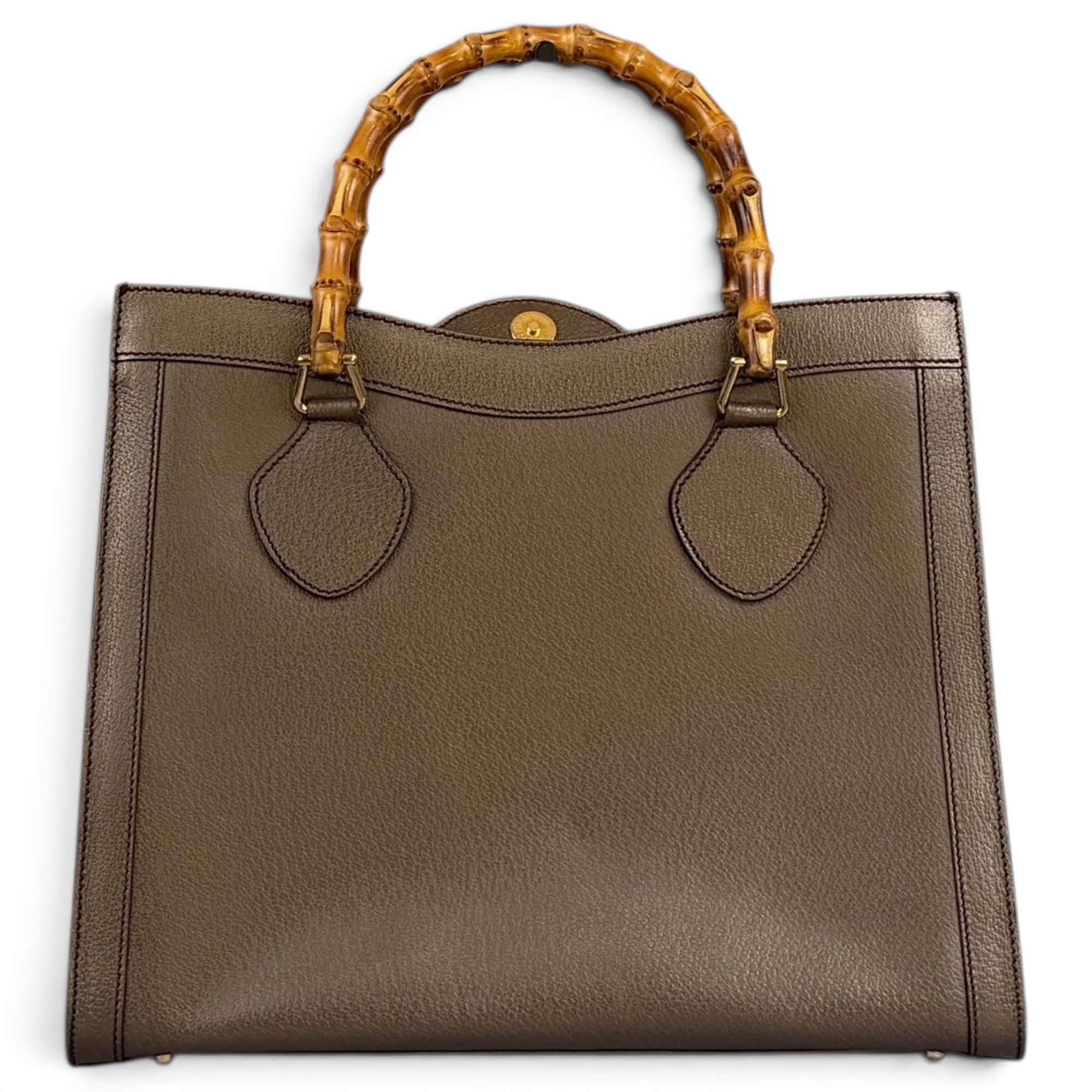 Diana Bamboo leather handbag