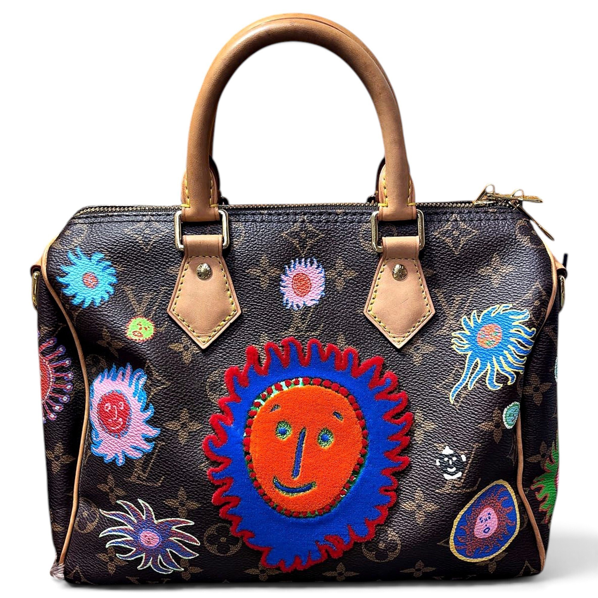 Speedy leather handbag