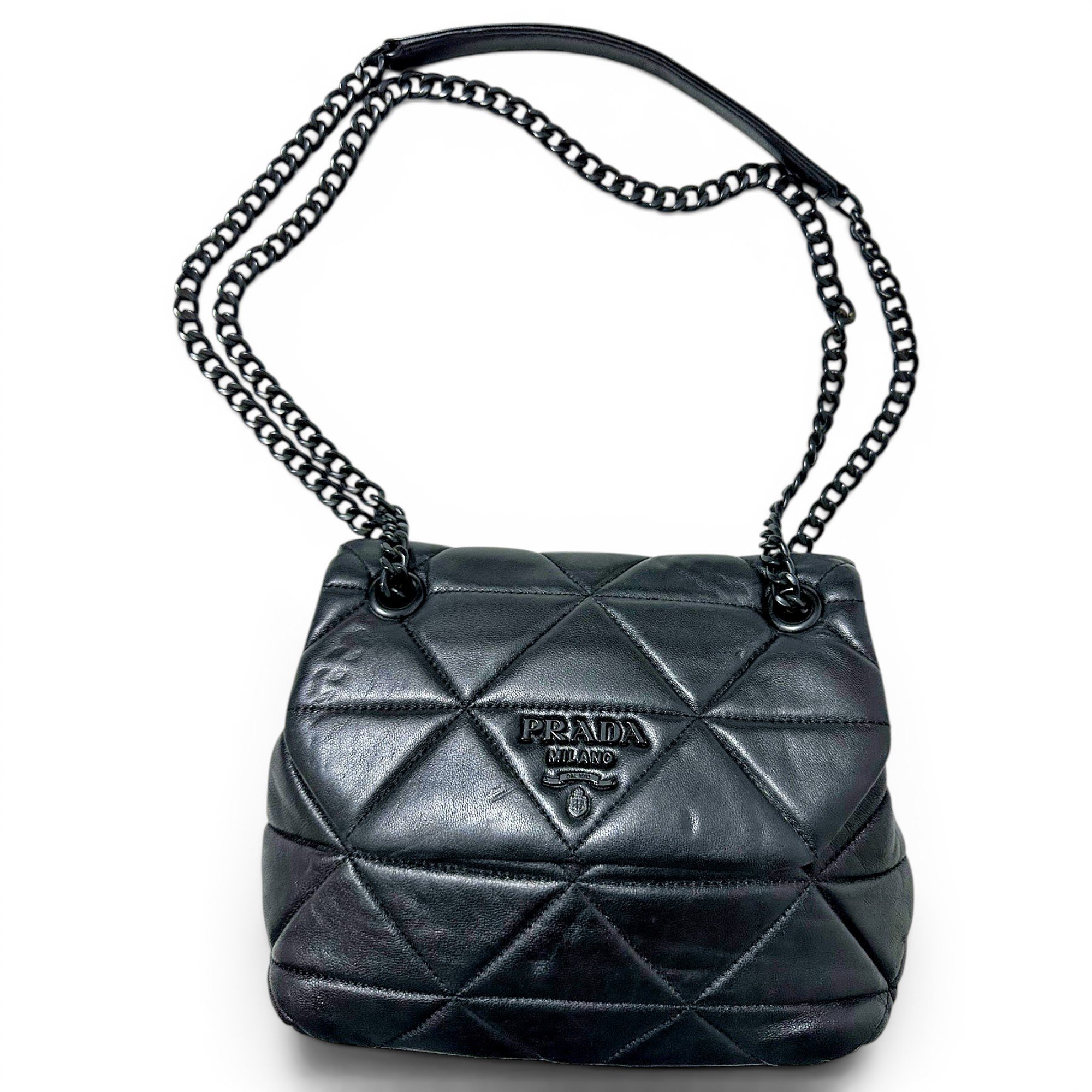 Spectrum leather handbag