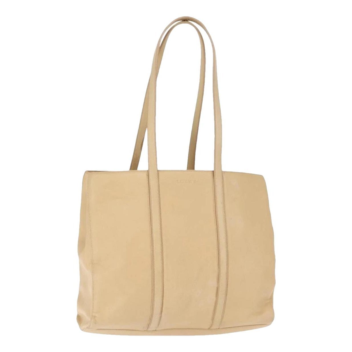 Leather tote