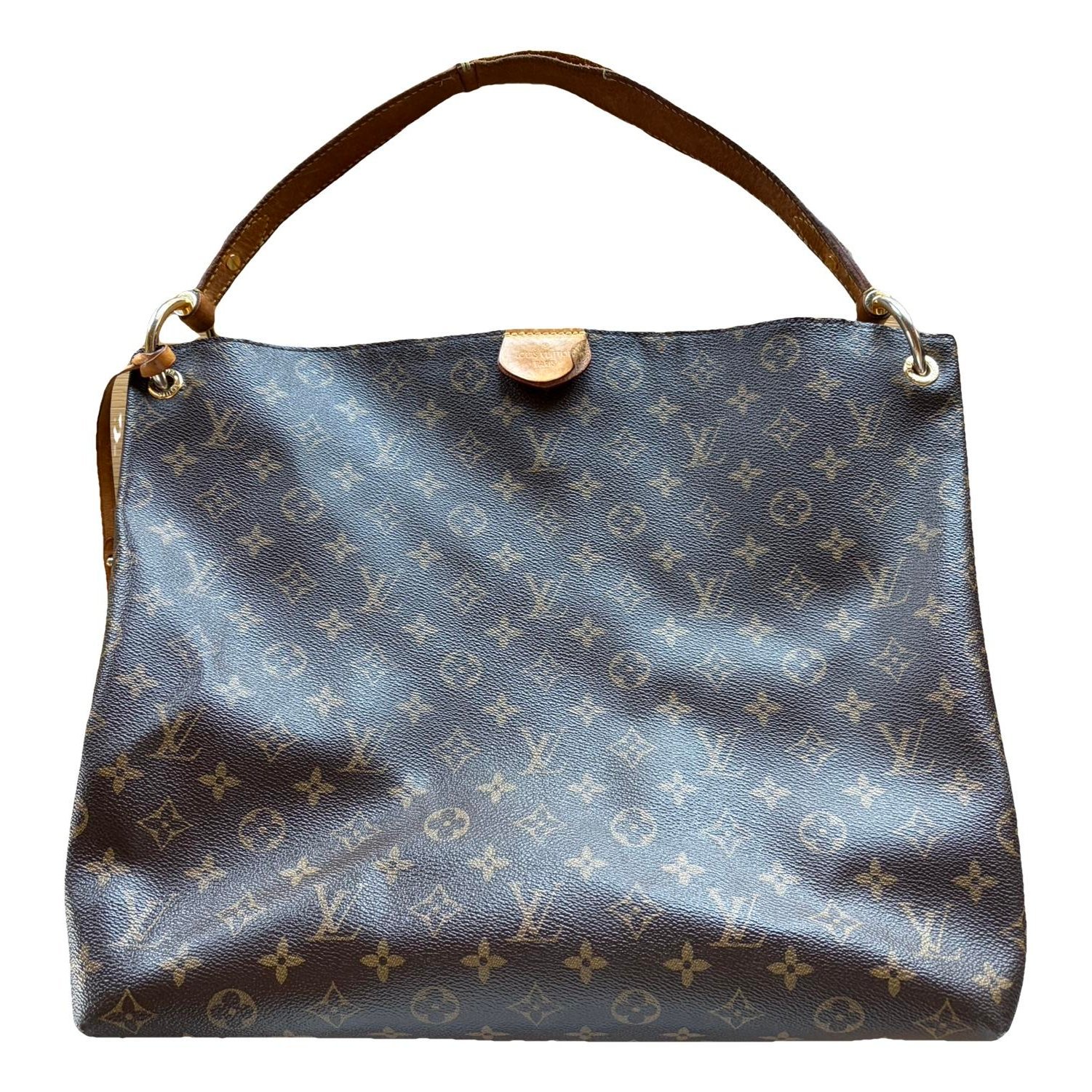 Graceful leather handbag