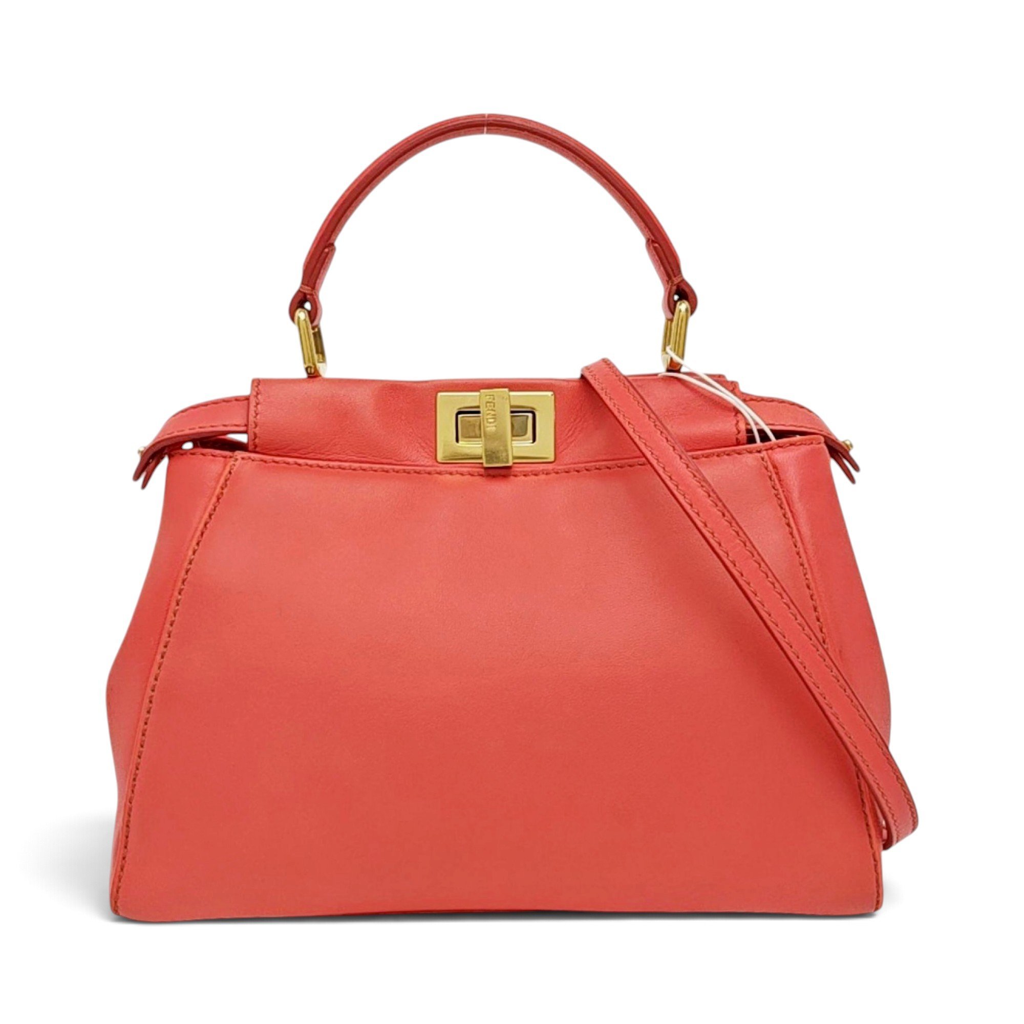 Peekaboo leather handbag