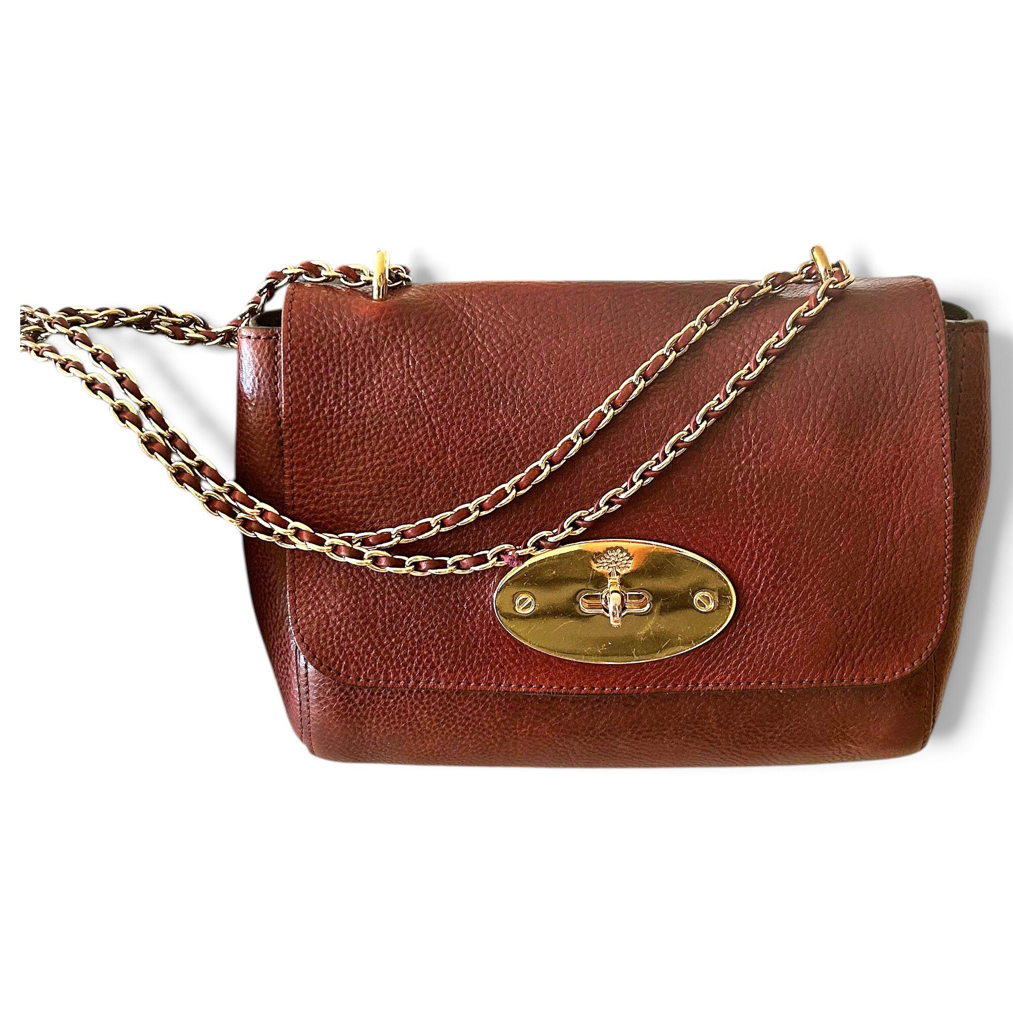 Lily patent leather handbag