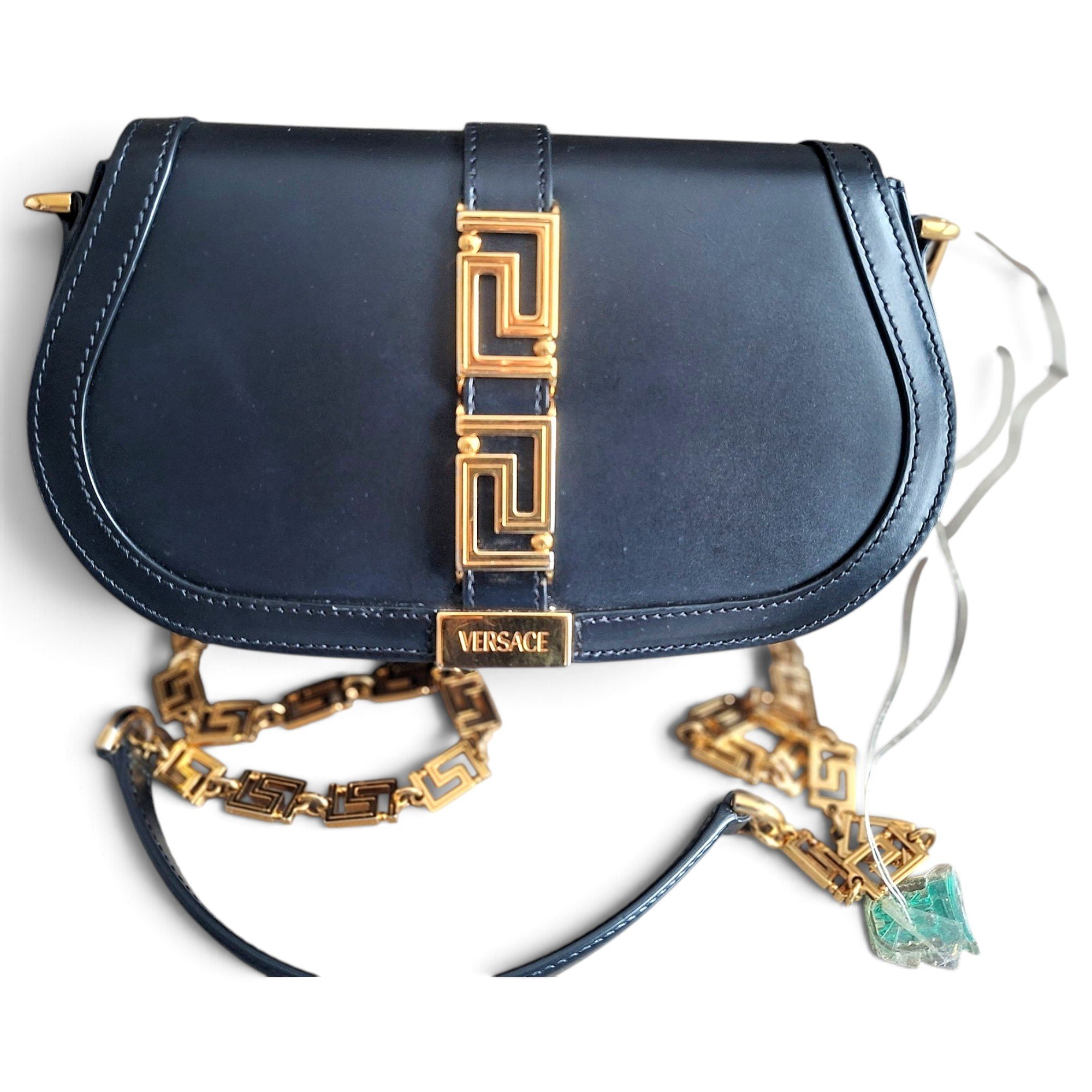Greca Goddess leather handbag
