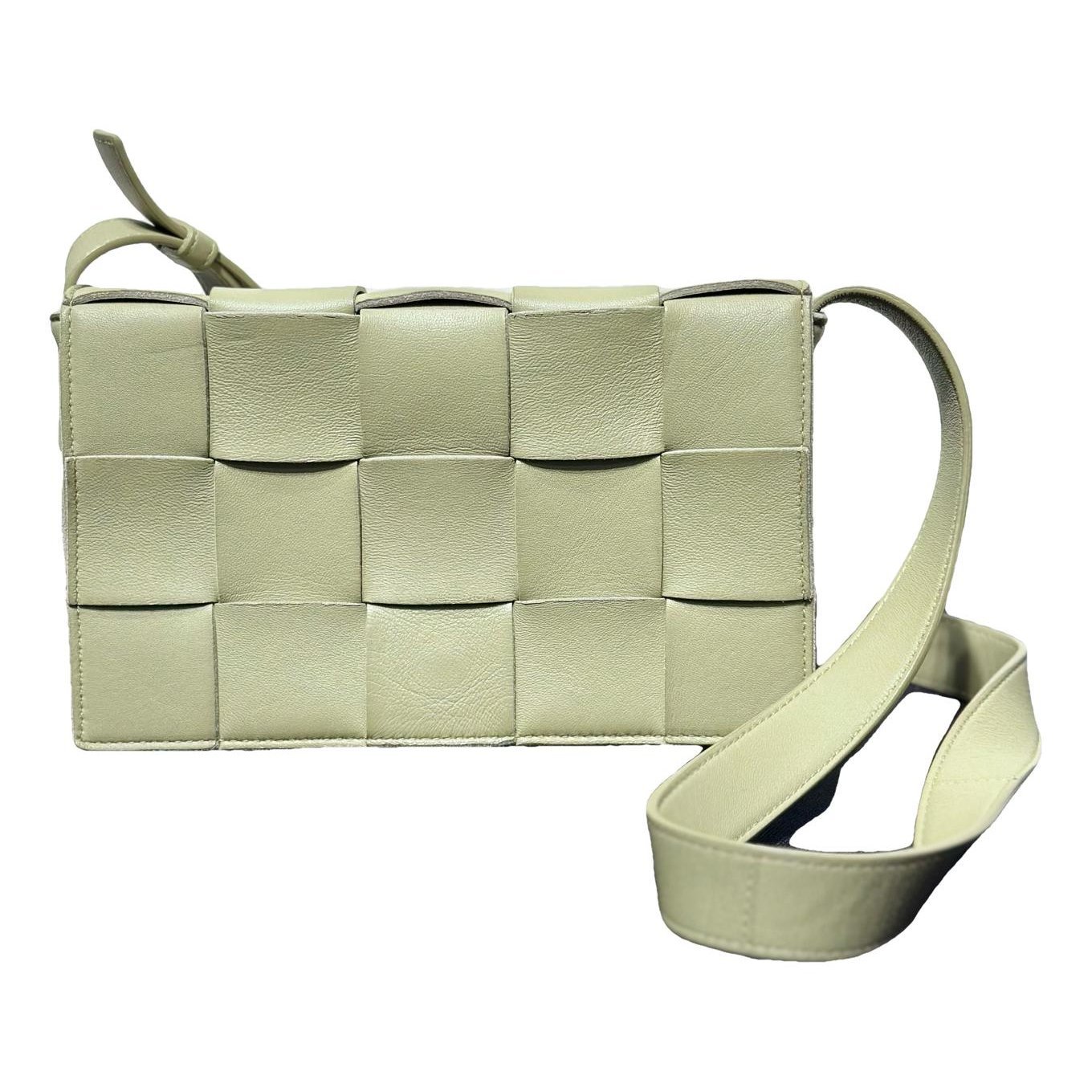 Cassette leather handbag