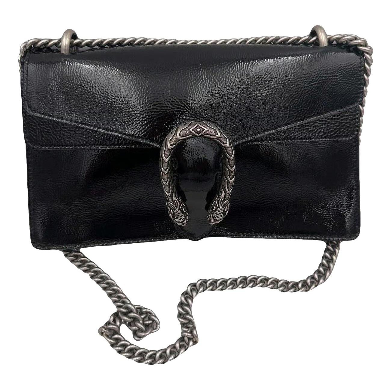 Patent leather handbag