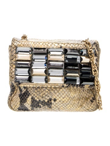 Judith Leiber Embossed Leather Minaudière
