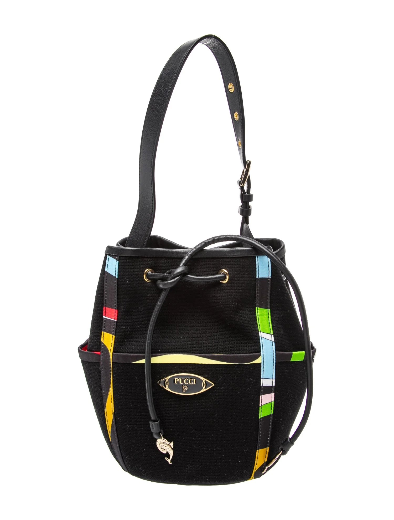 Emilio Pucci Canvas Bucket Bag