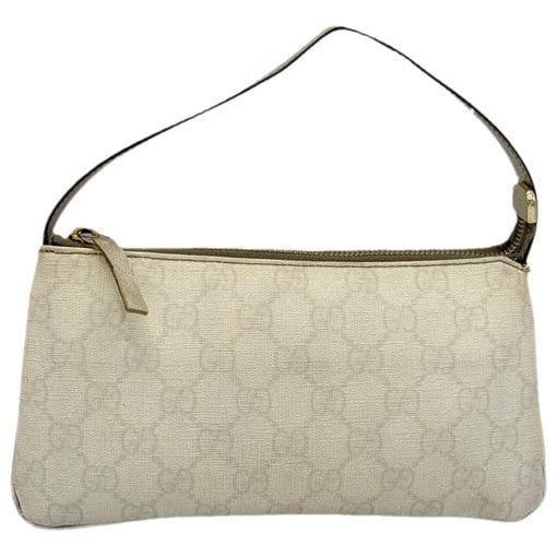Leather clutch bag