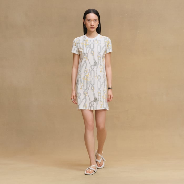 Blanc "Palefroi Remix" Straight Dress