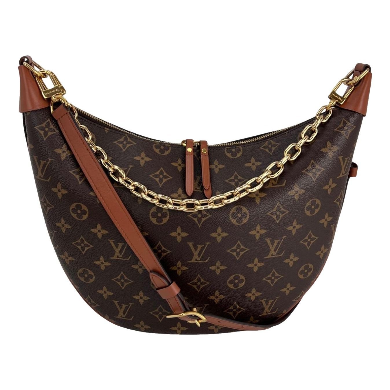 Loop leather handbag