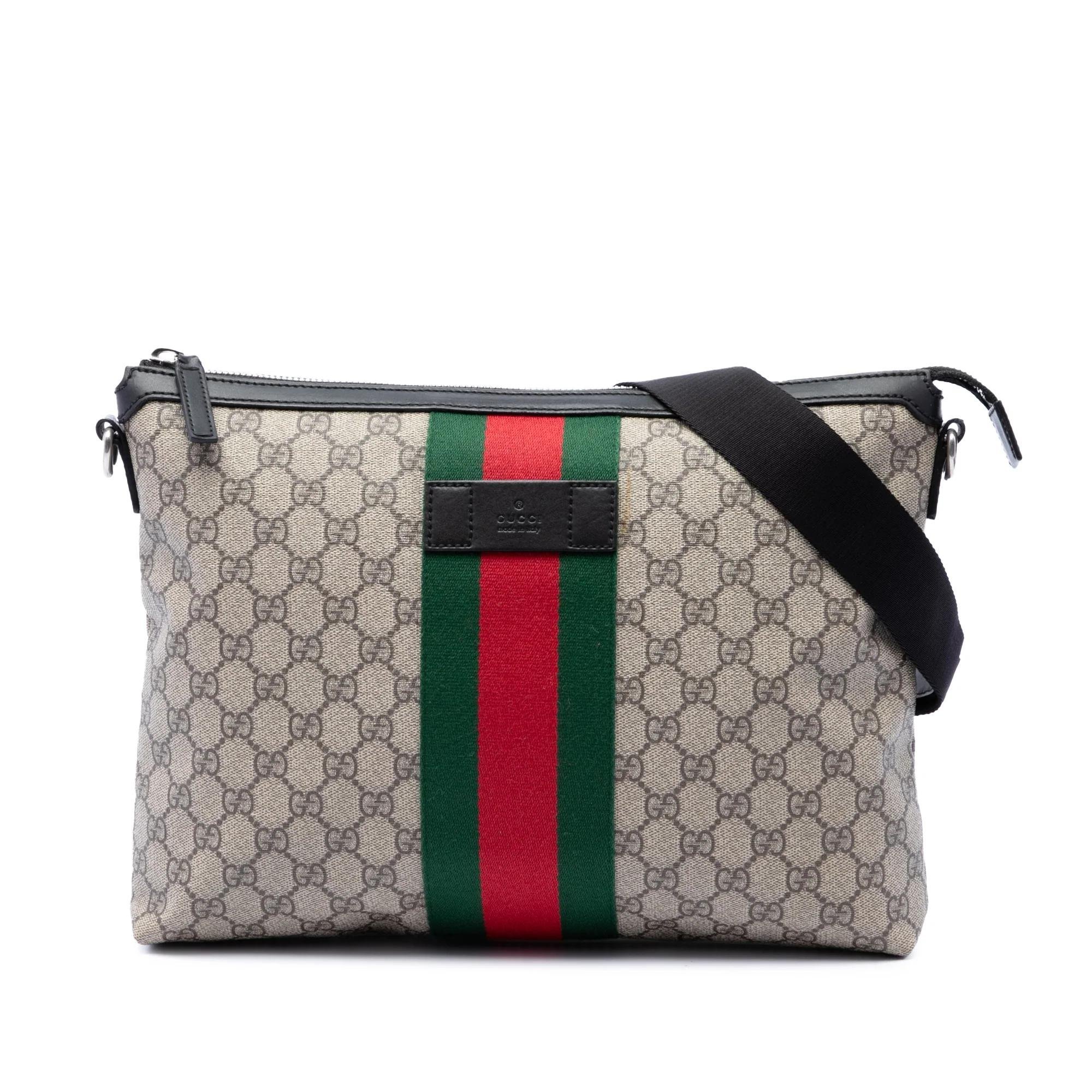 Gucci B leather crossbody bag