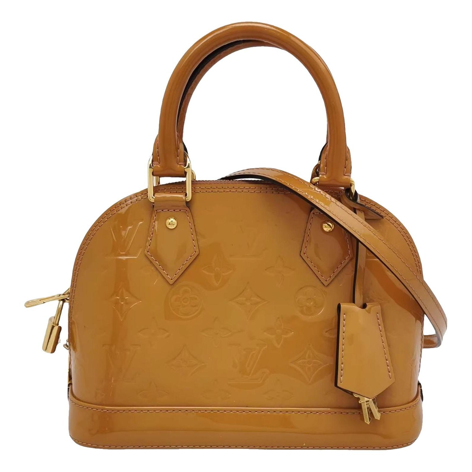 Alma BB patent leather handbag