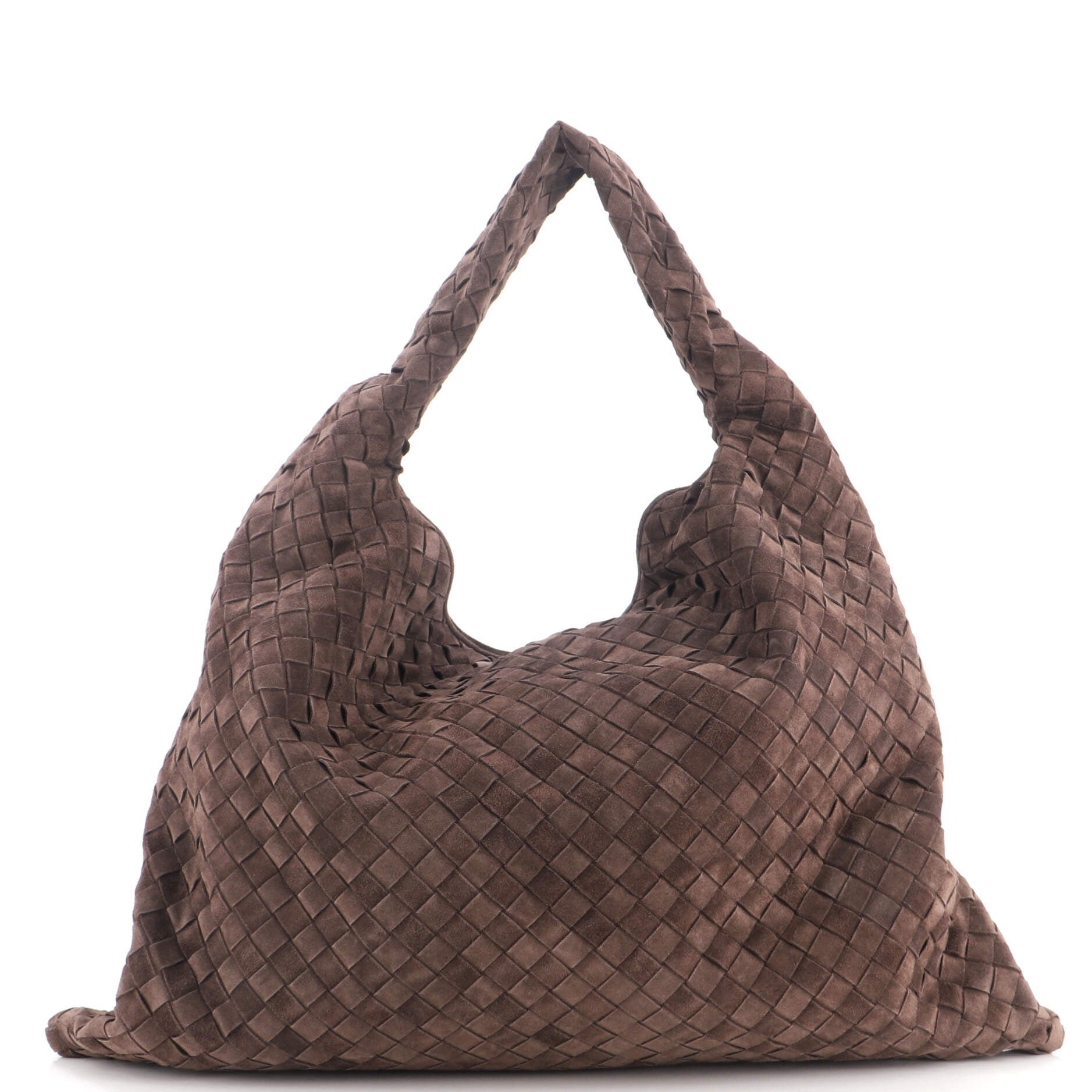 Hop Hobo Intrecciato Suede Large