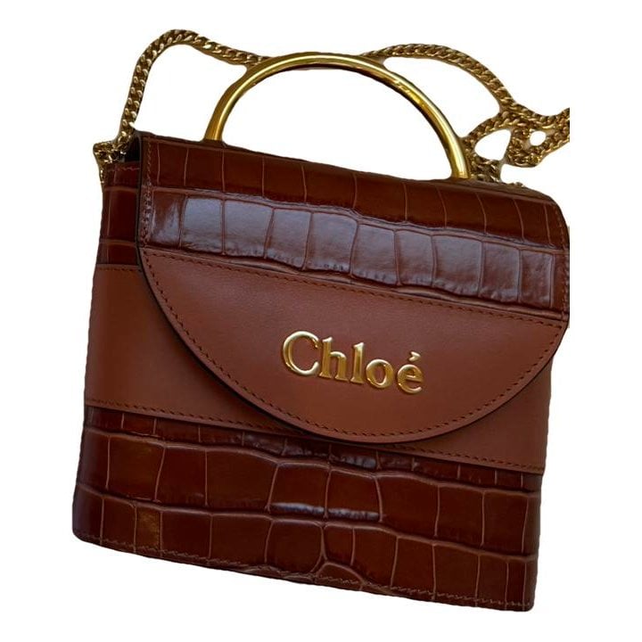 Leather clutch bag