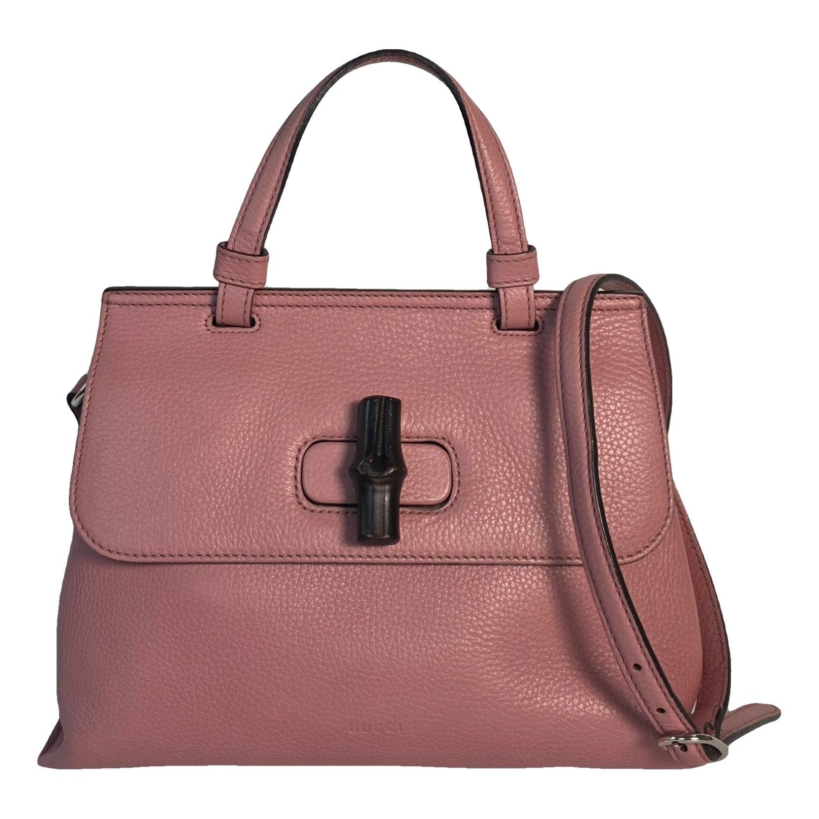 Bamboo Daily Top Handle leather crossbody bag