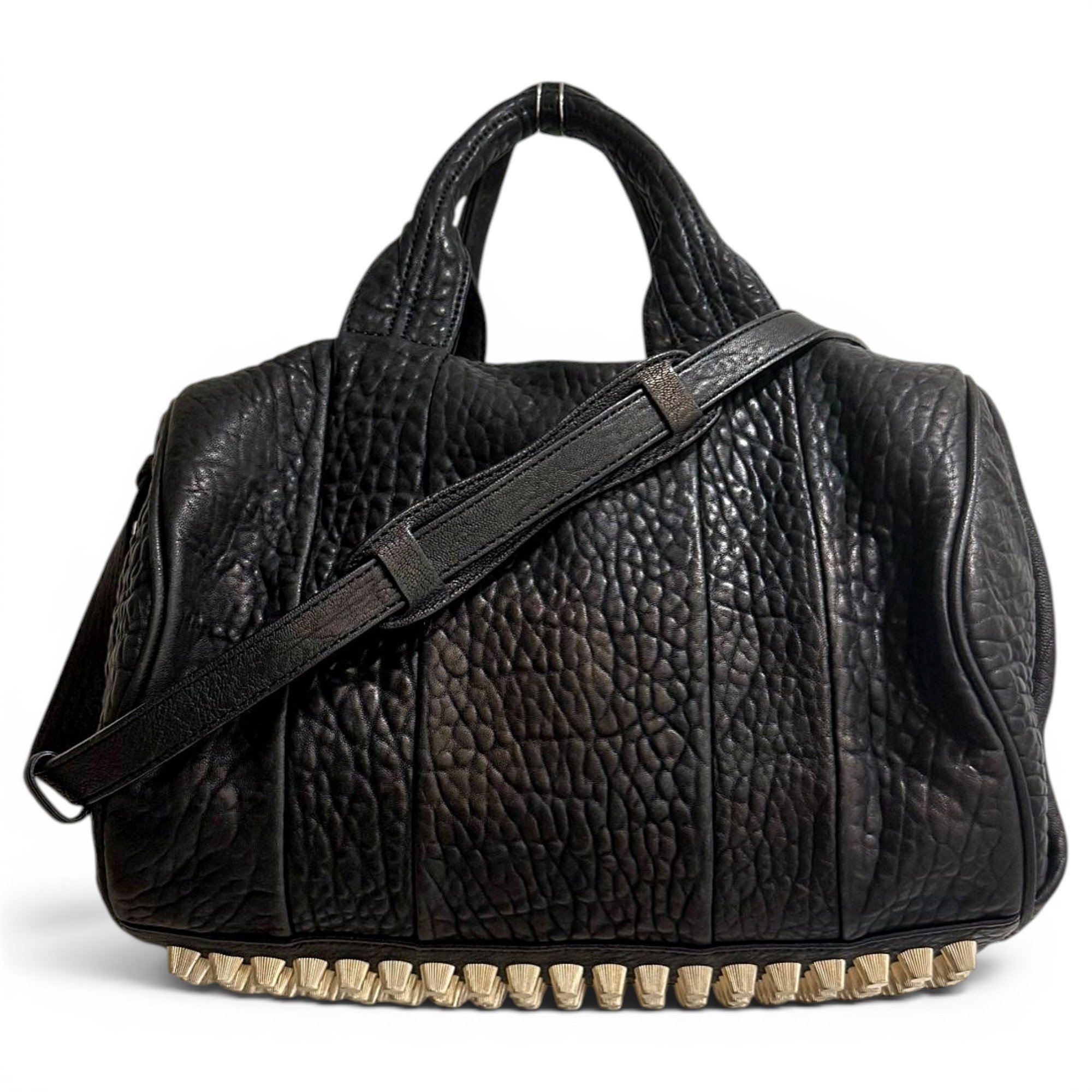 Rocco leather satchel