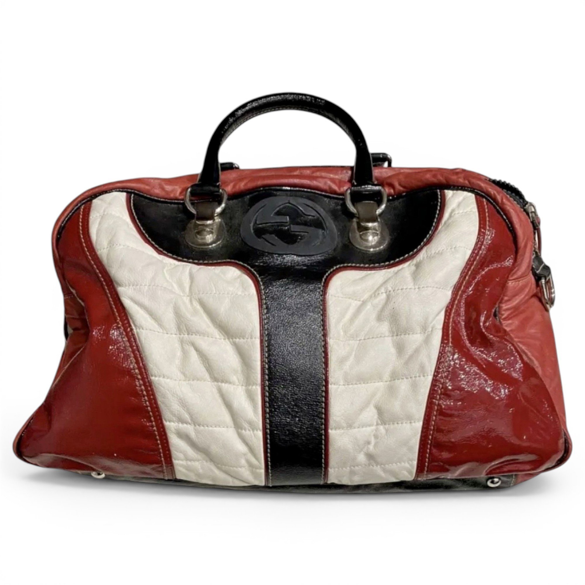Boston leather handbag