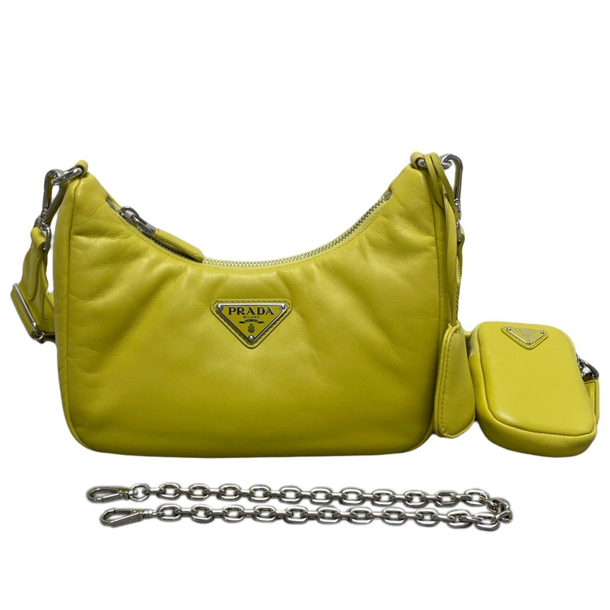 Re-edition leather handbag