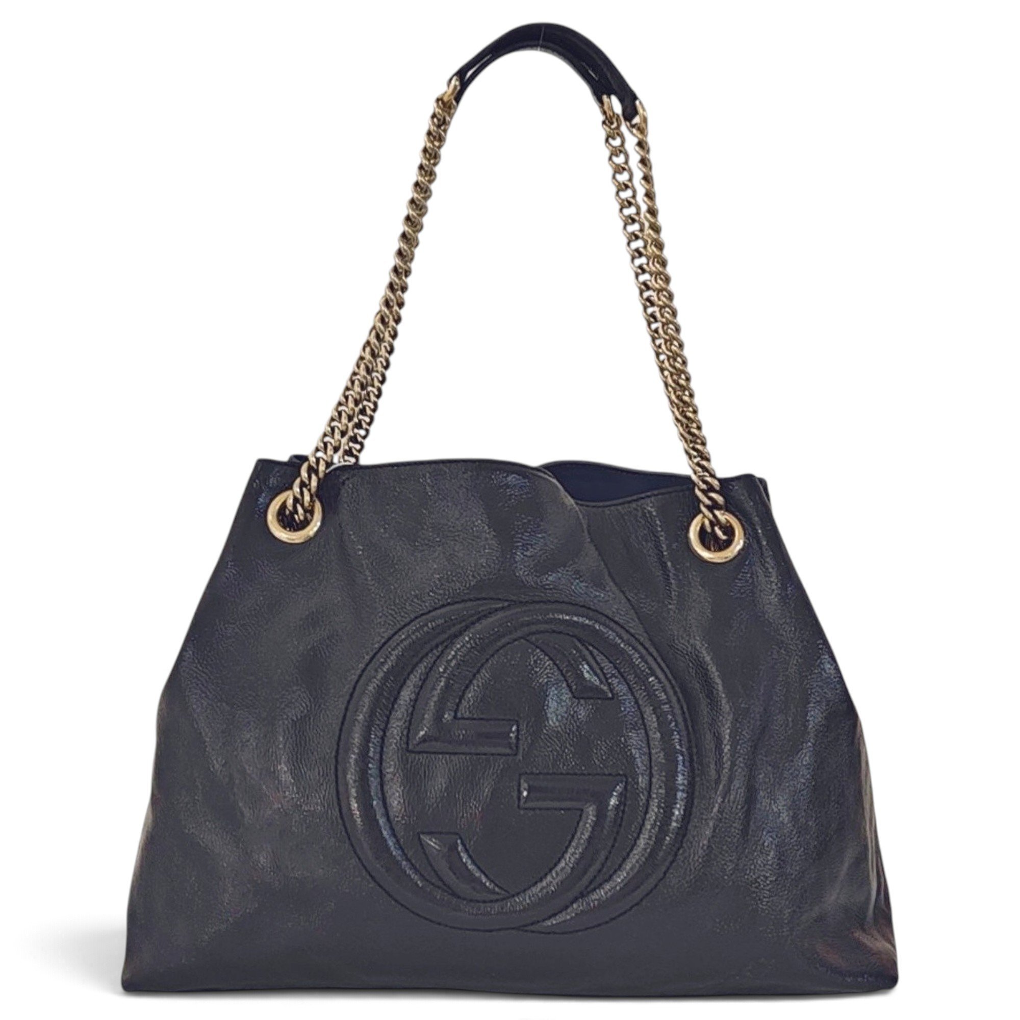 Soho patent leather handbag