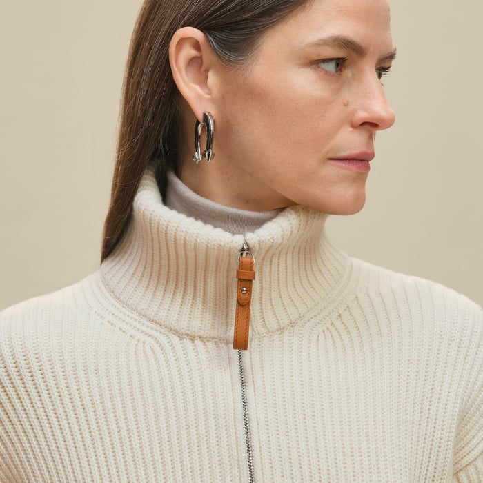 Blanc Naturel Wool Knit Jacket