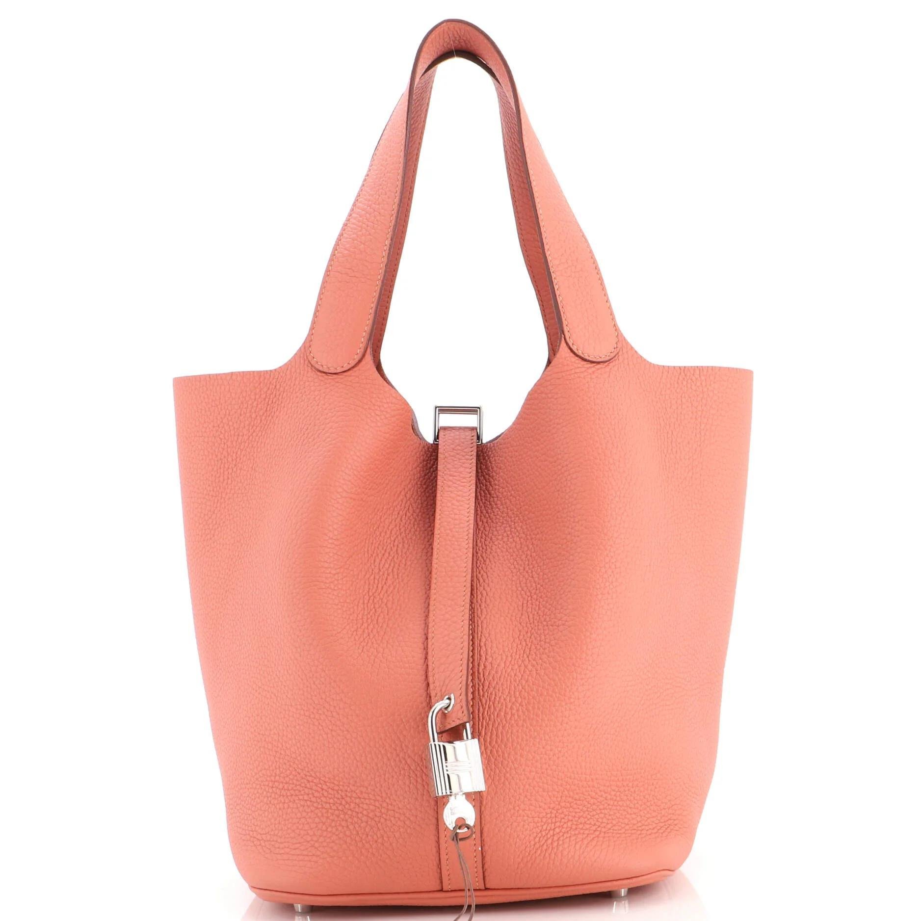 Picotin leather handbag
