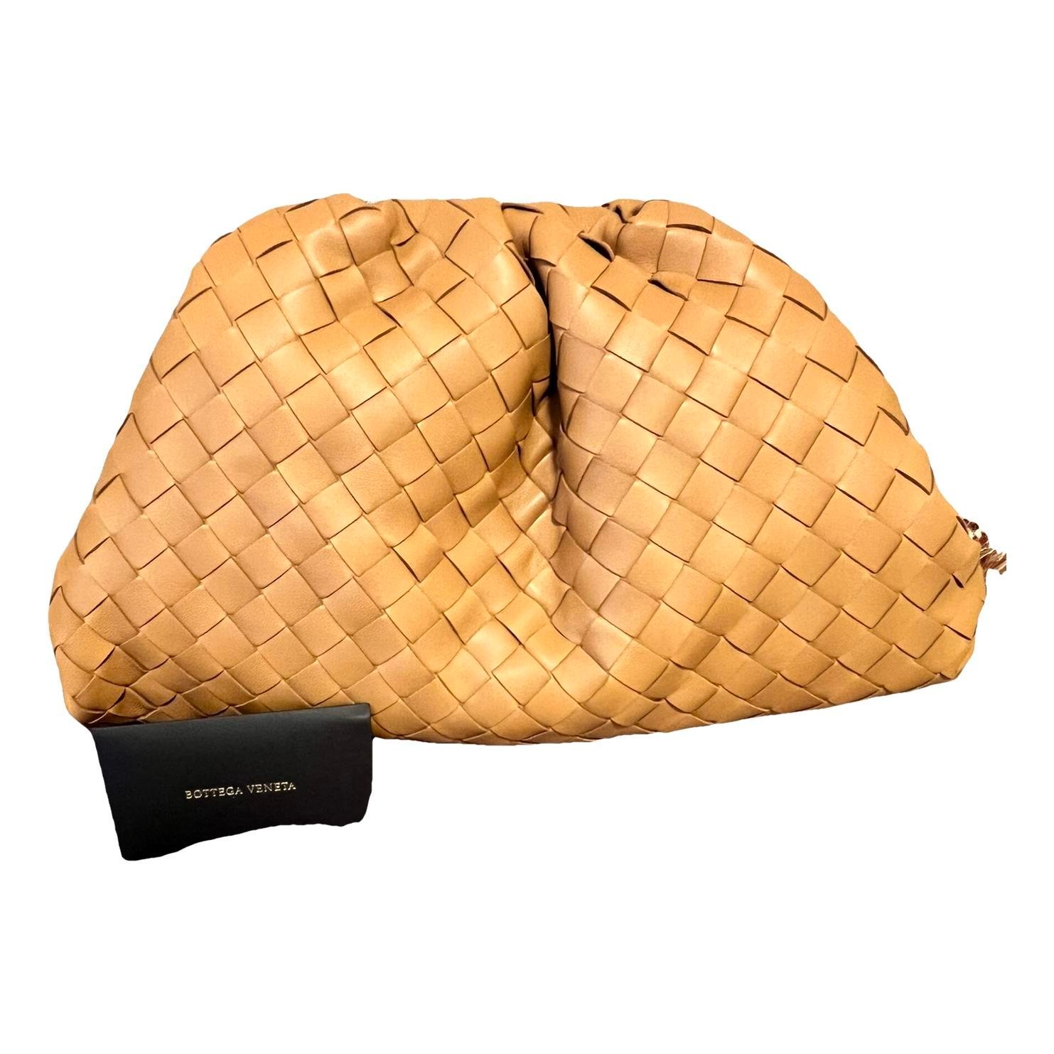 Pouch leather clutch bag