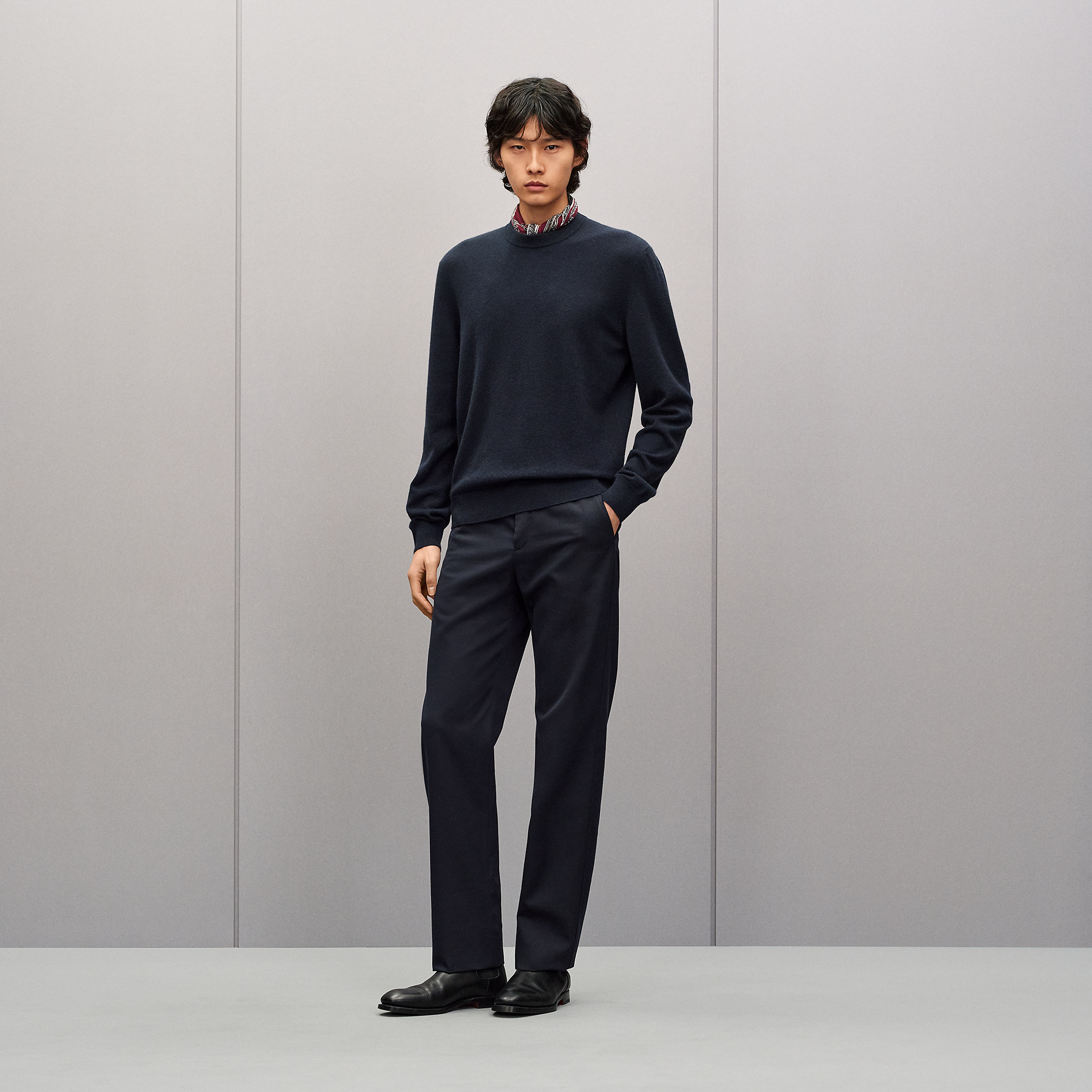 "Maillon Chaine d'Ancre" crewneck cashmere sweater