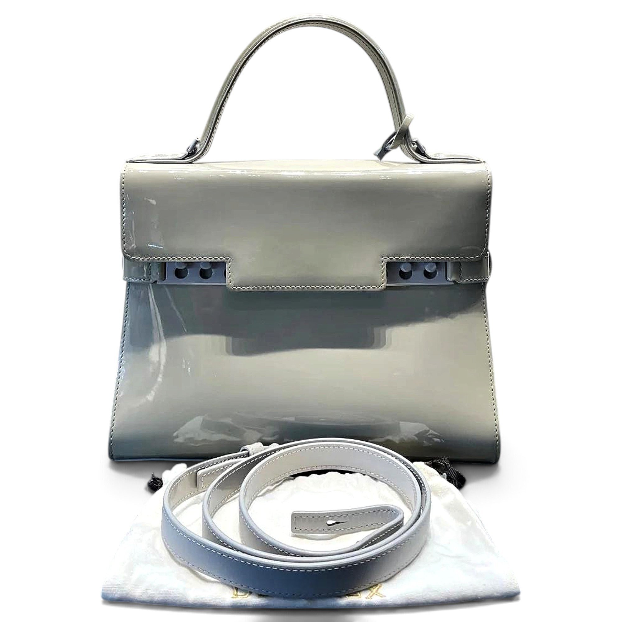 Delvaux Tempête patent leather handbag