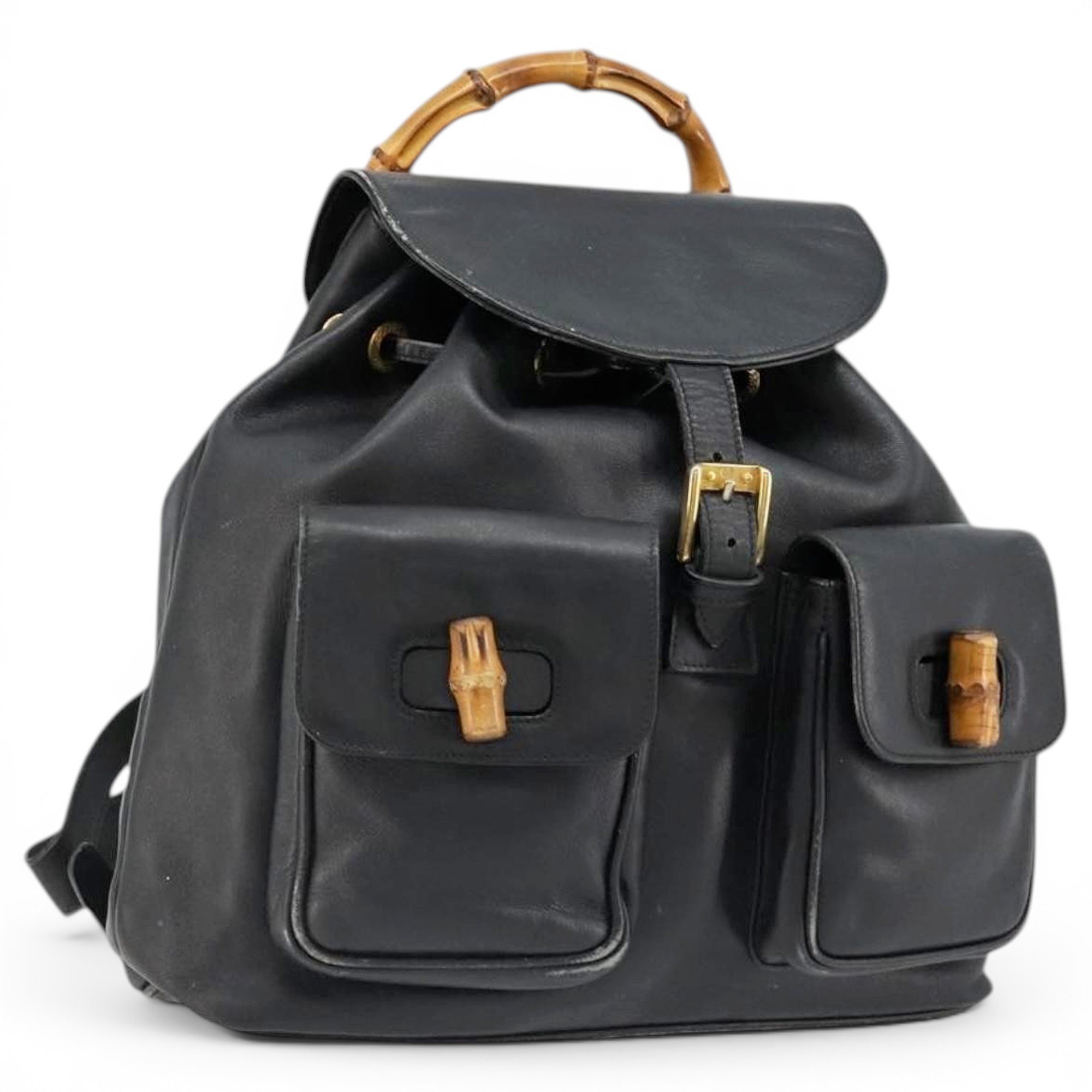 Leather backpack