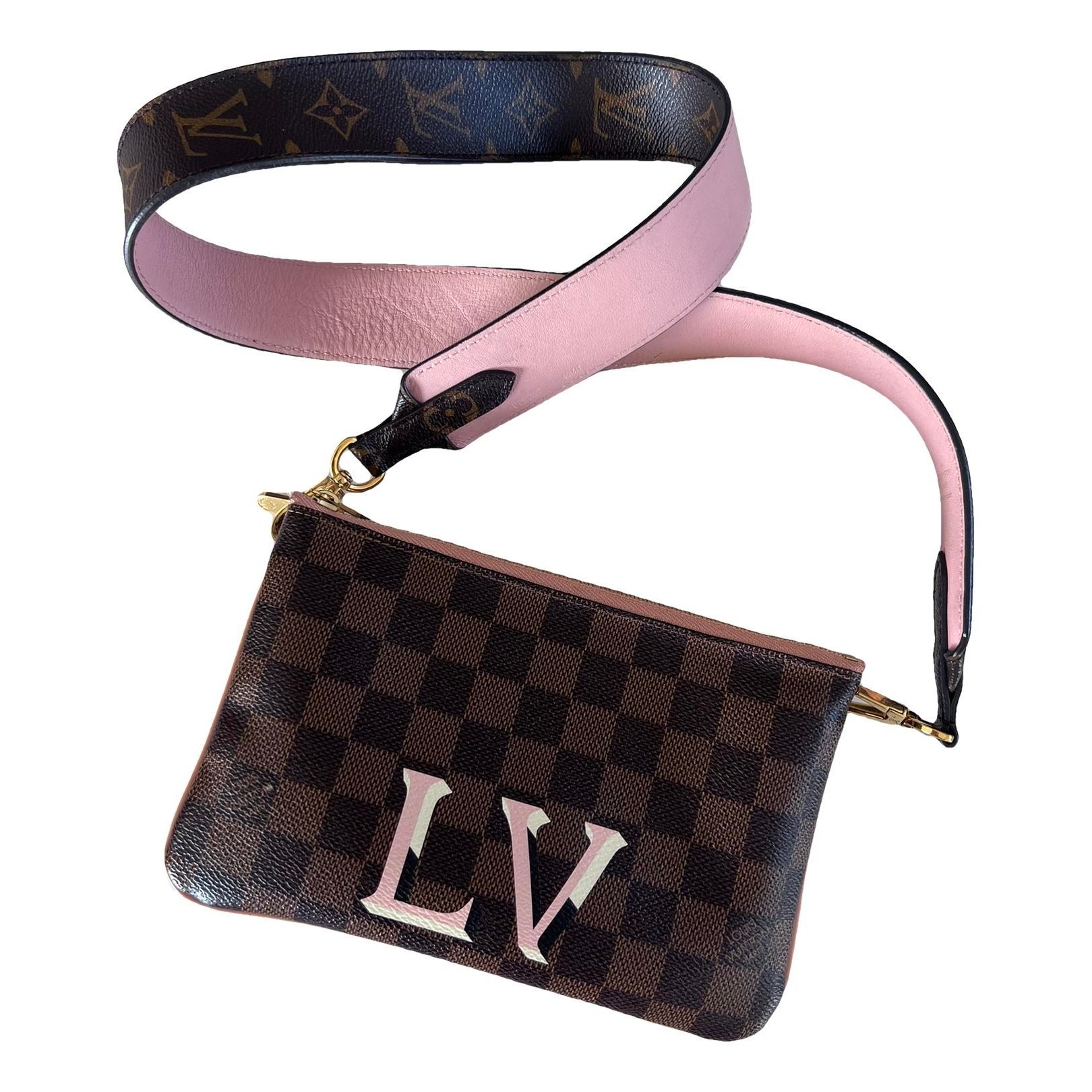 Leather clutch bag