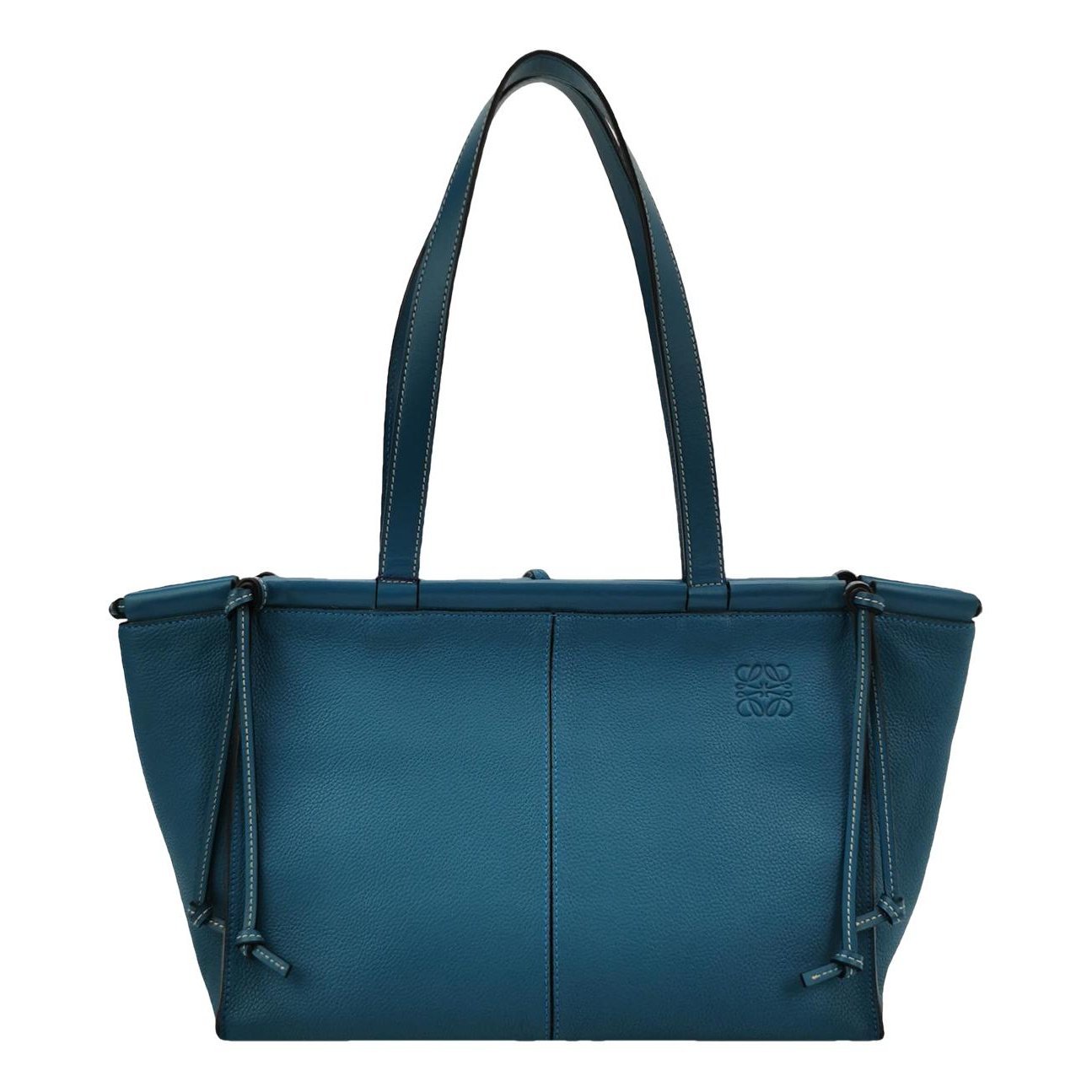 Cushion leather tote