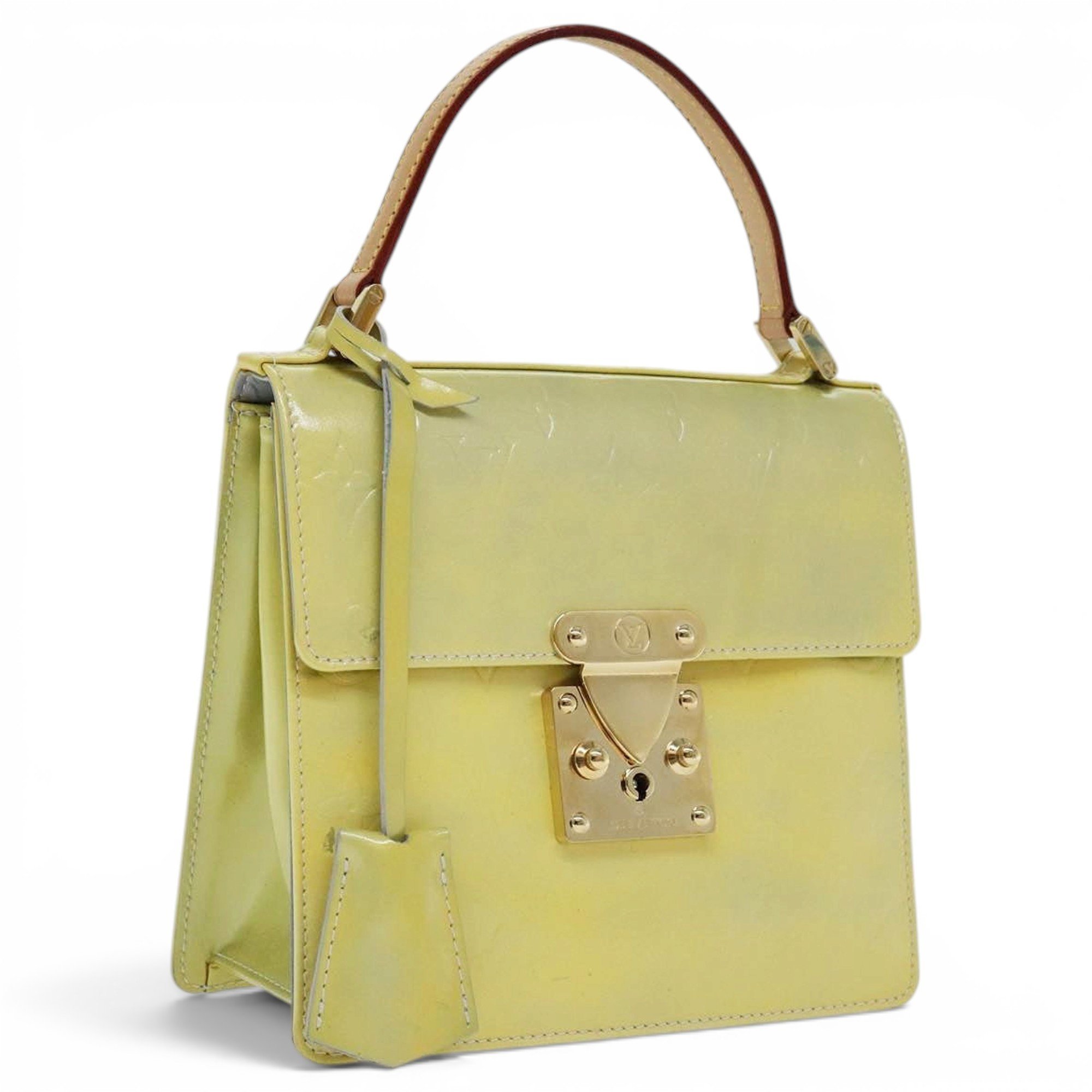 Spring street patent leather handbag