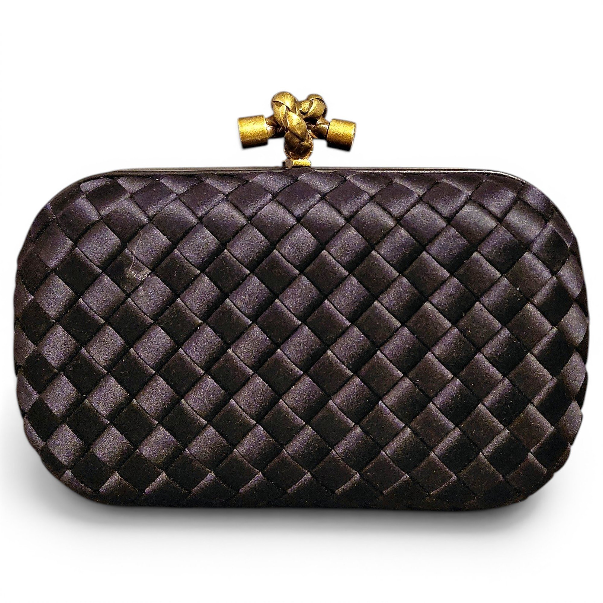 Pochette Knot silk clutch bag