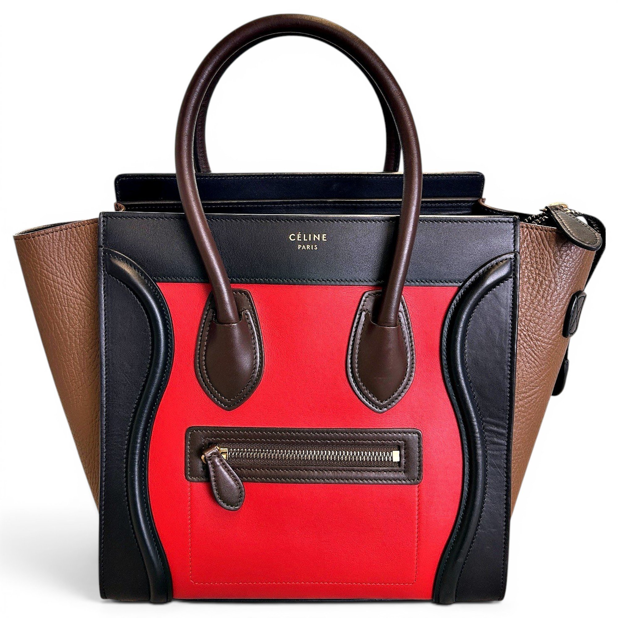 Luggage leather handbag