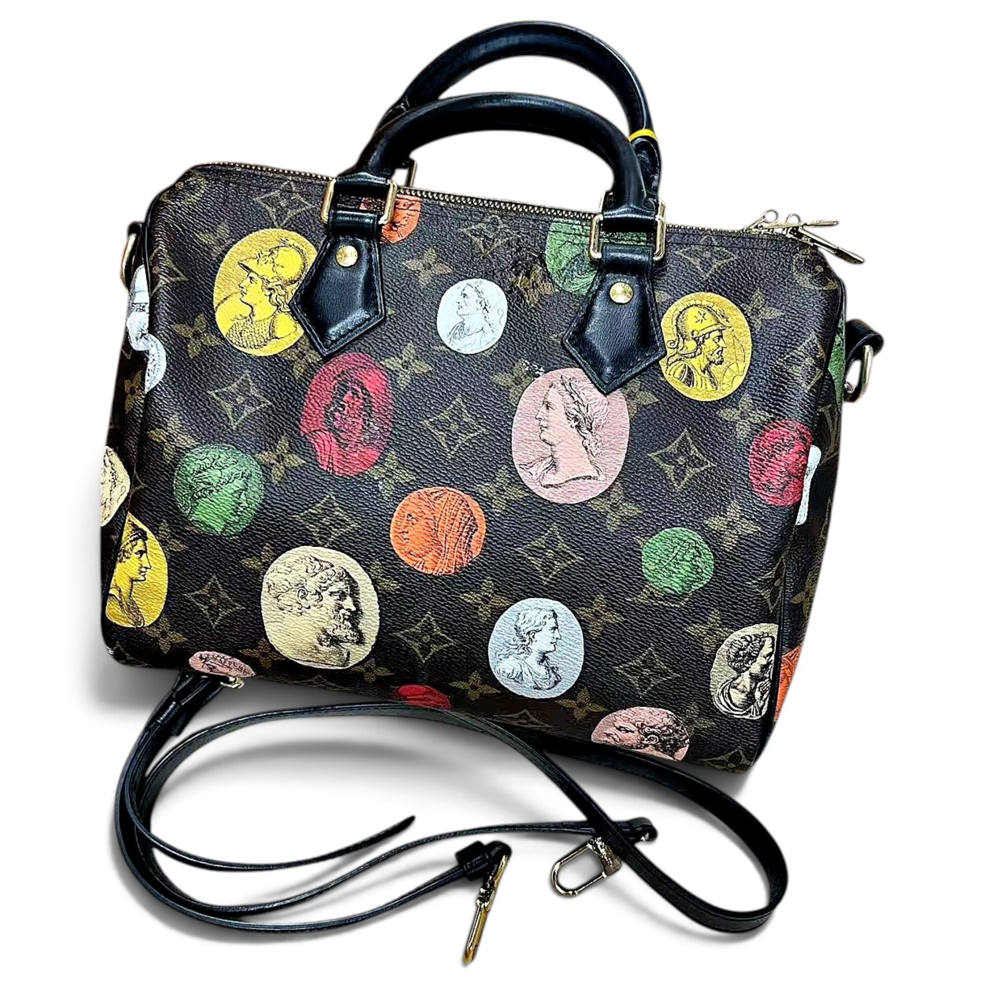 Speedy leather handbag
