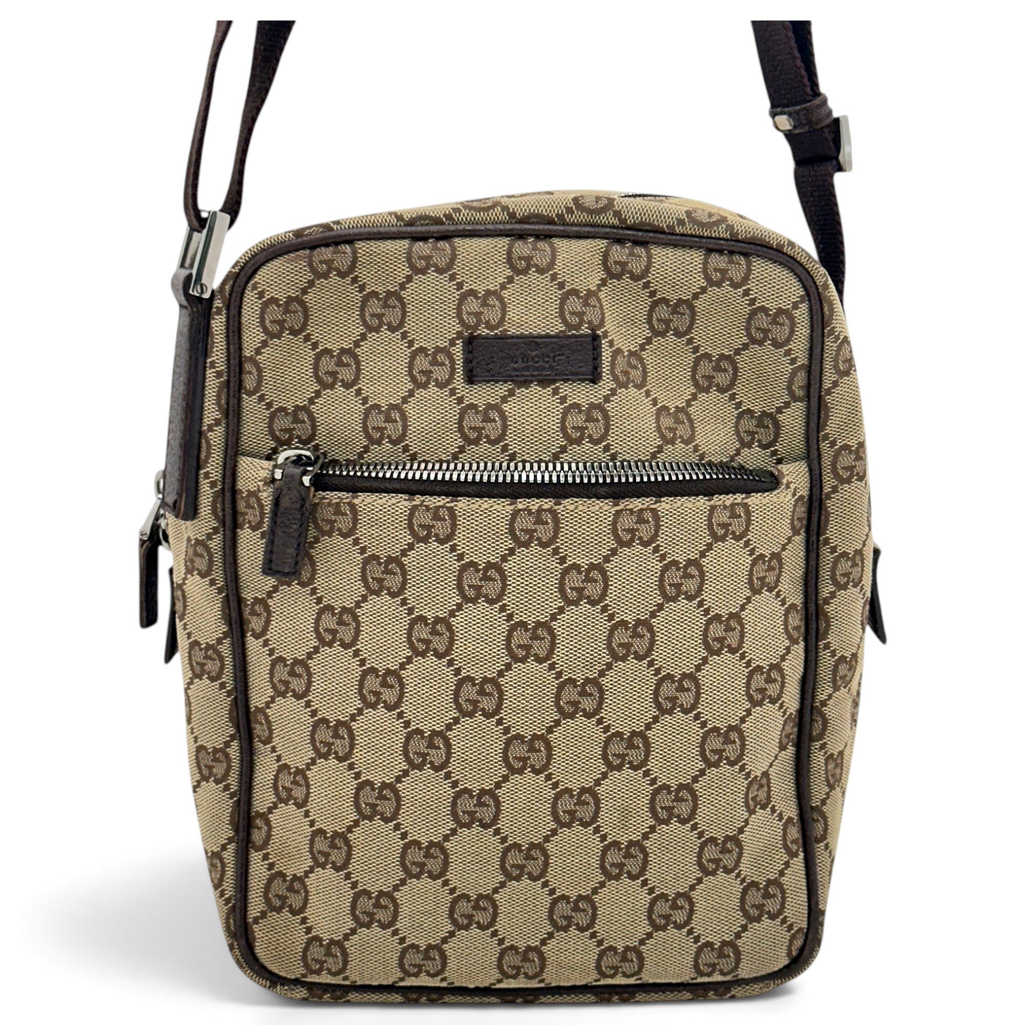 GG Marmont Zip Messenger leather handbag