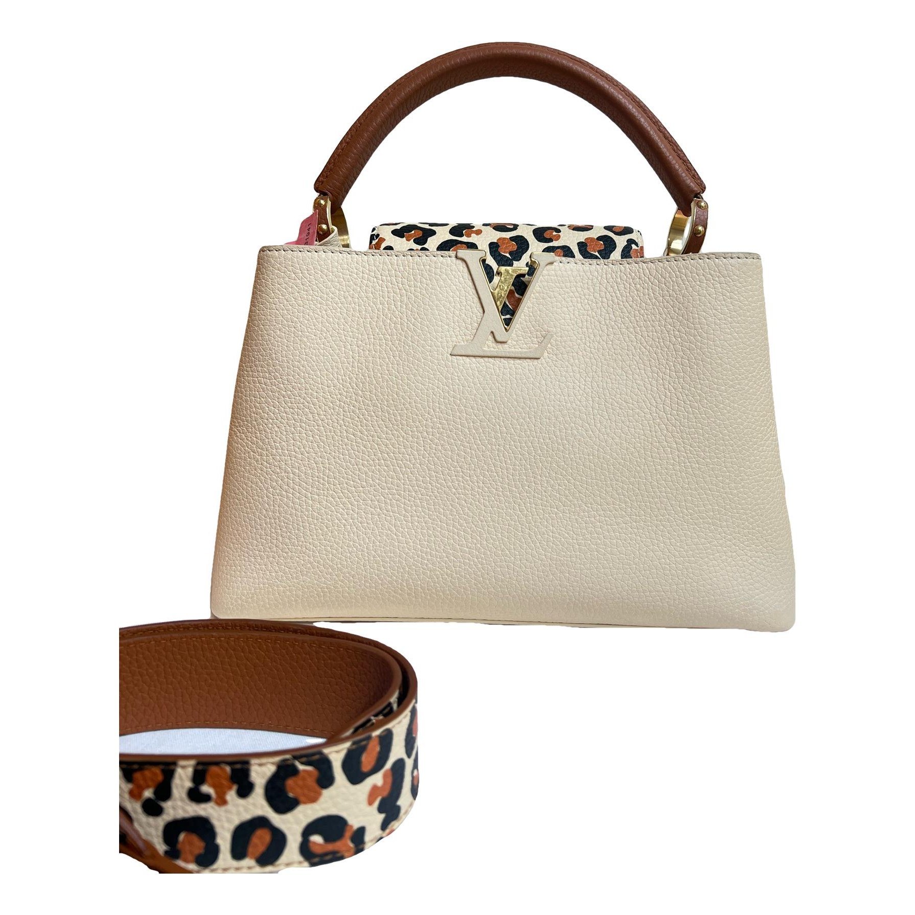 Capucines leather handbag