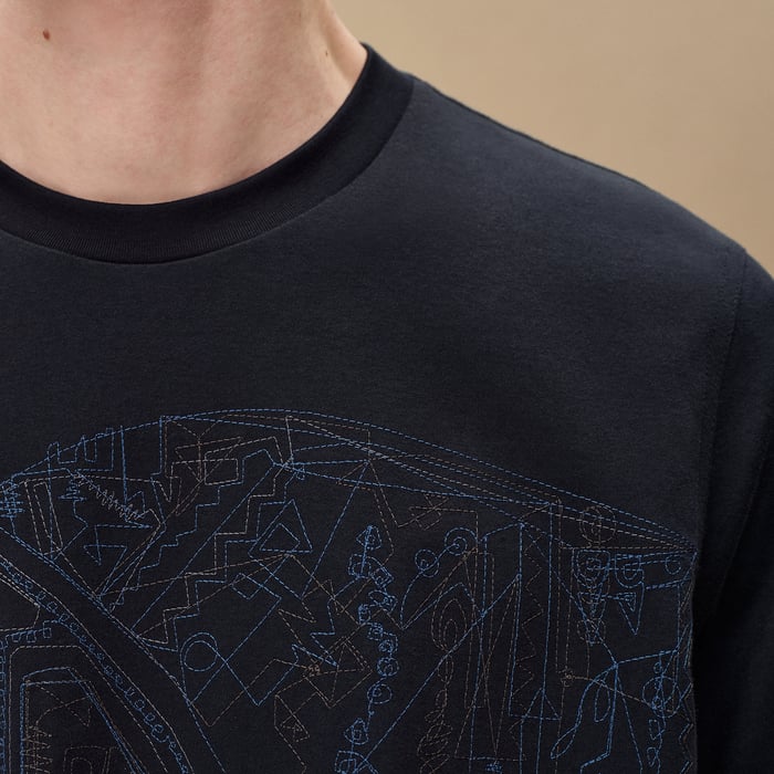 Marine "Quadrige" Embroidered T-shirt