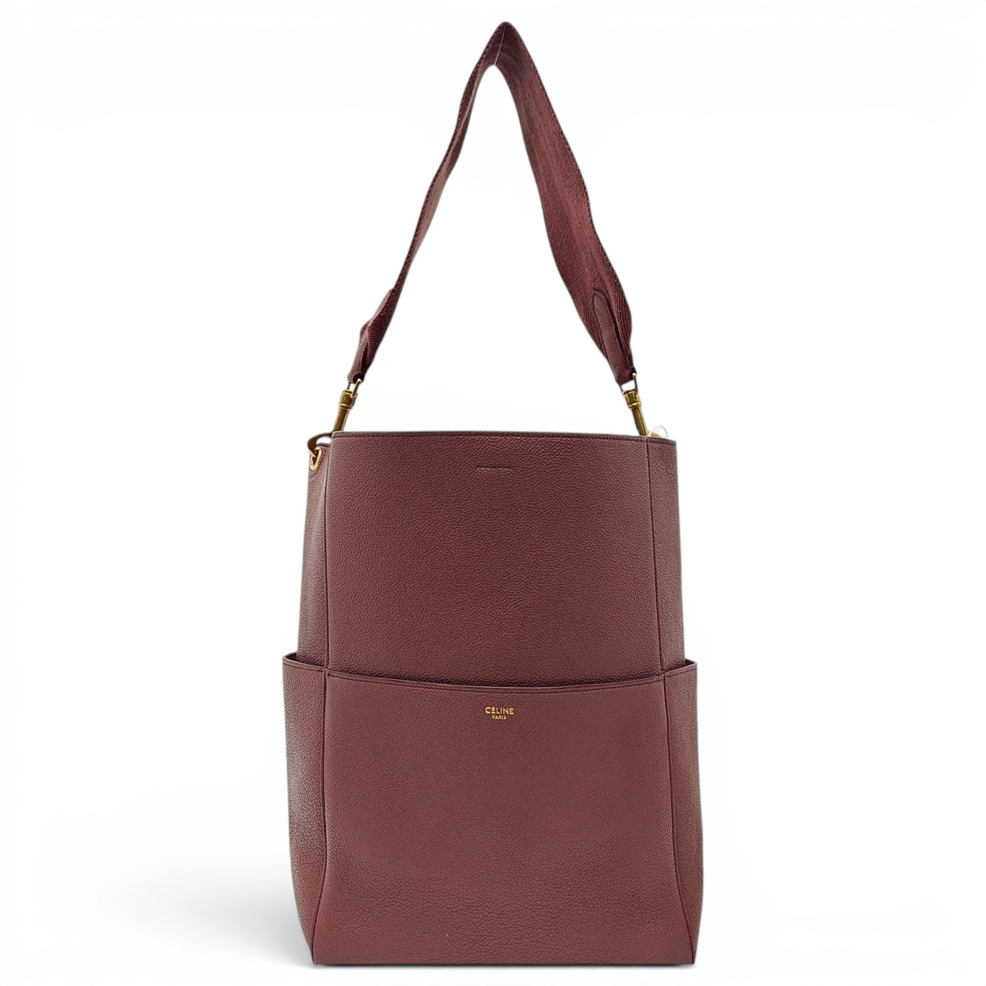 Seau Sangle leather handbag