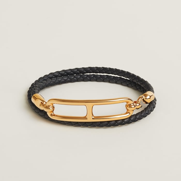 Noir Roulis Double Tour Bracelet