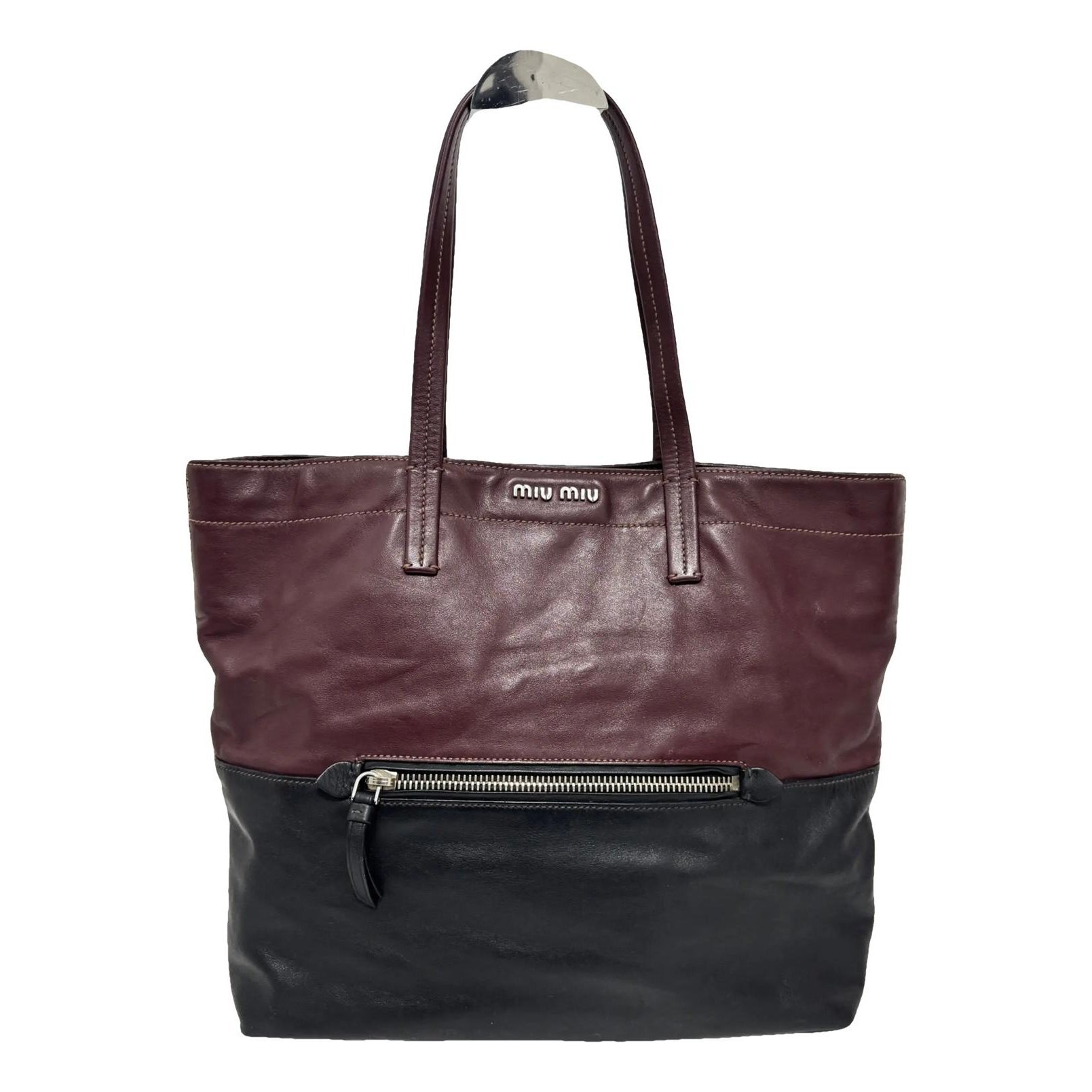 Leather tote