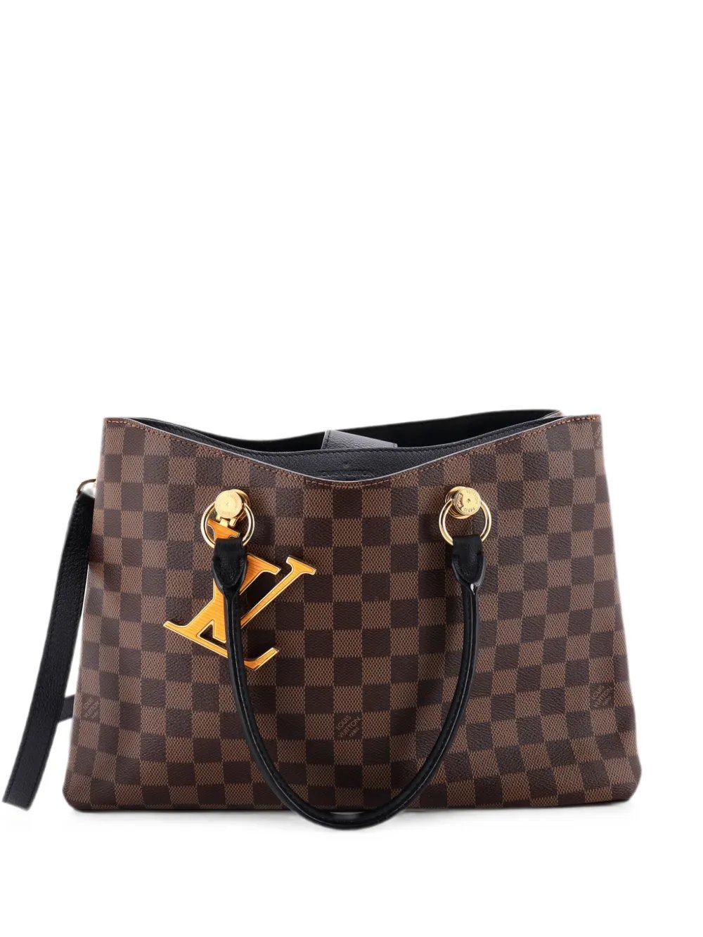 LV Riverside Handbag Damier with Leather tote bag