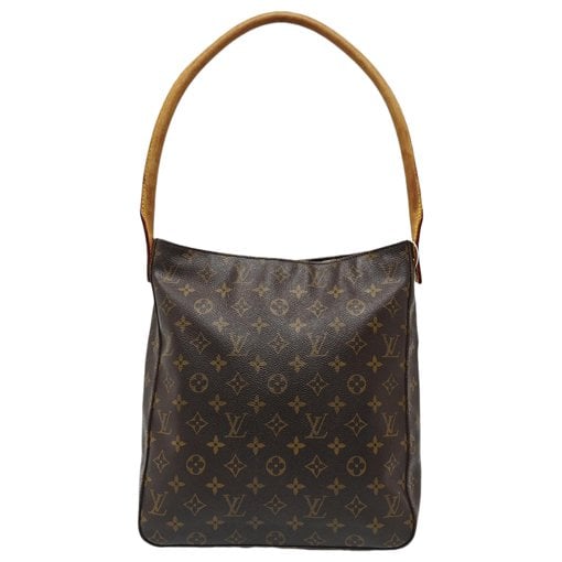 Looping leather handbag