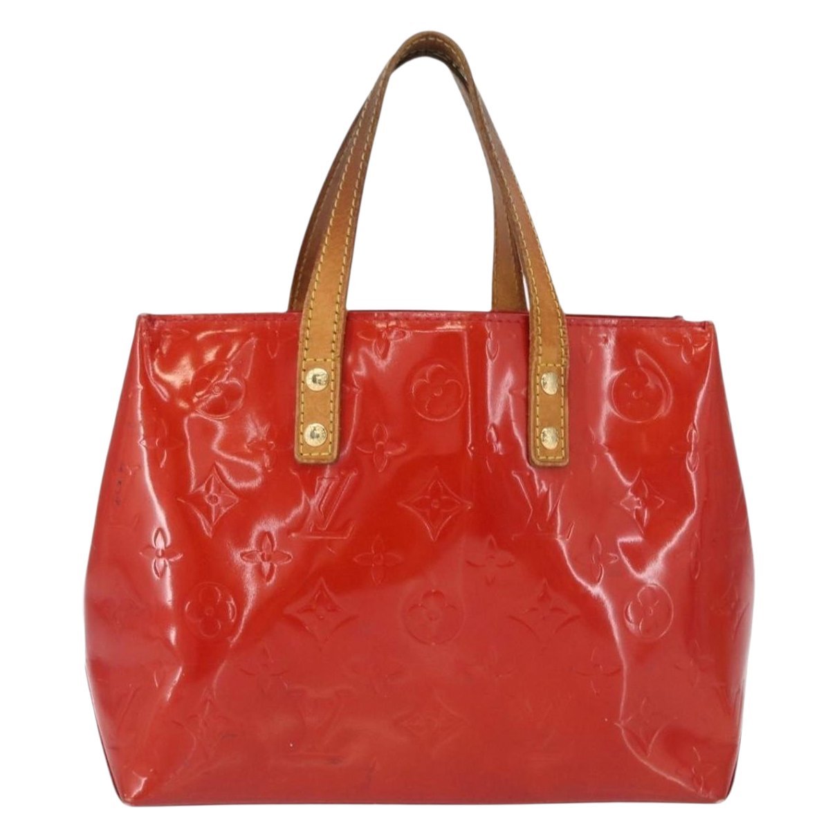 Reade patent leather handbag